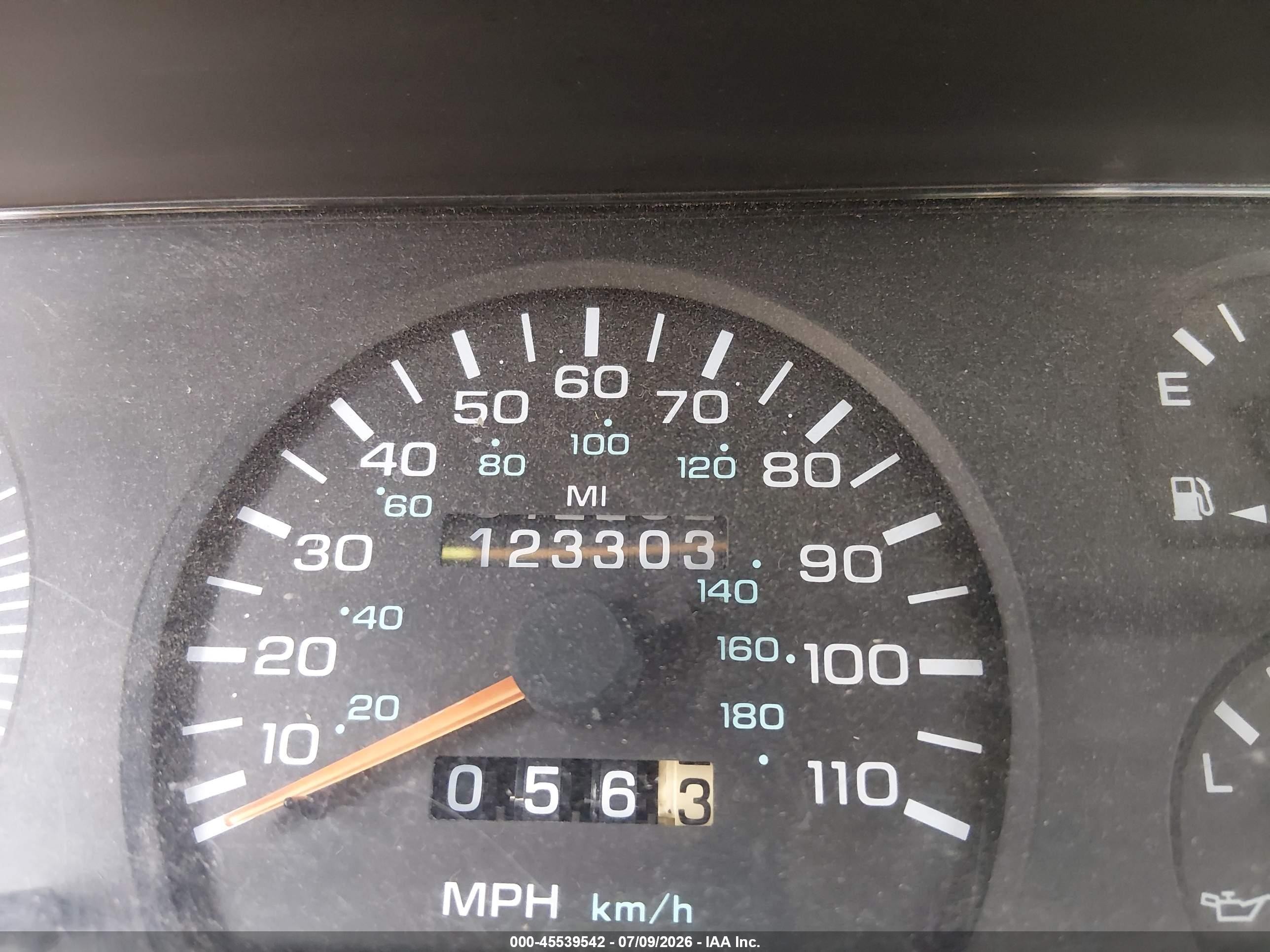 1996 Dodge Dakota   Красный vin: 1B7GL23X7TS505777