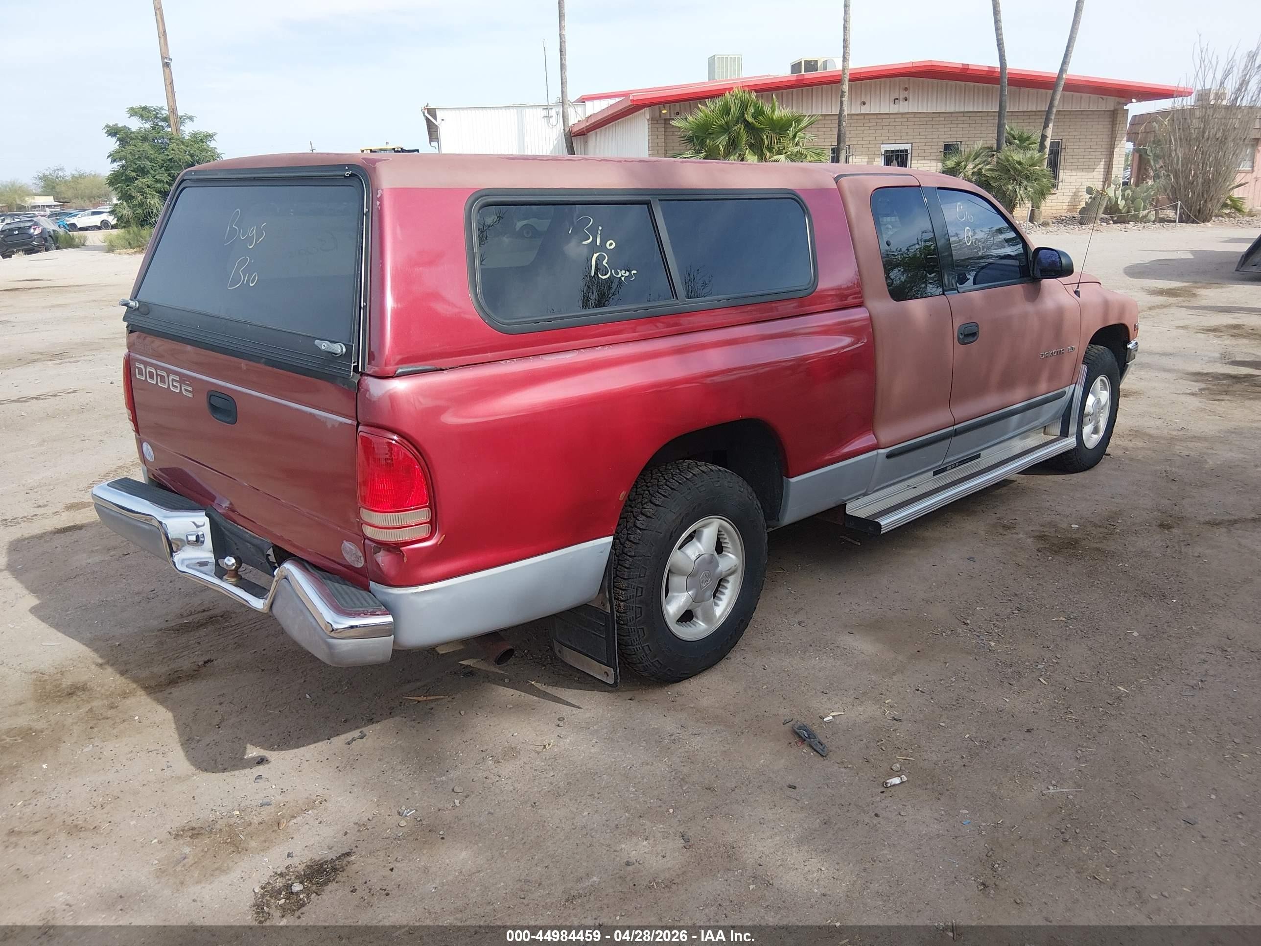 1997 Dodge Dakota Slt/sport Red vin: 1B7GL23X7VS263916