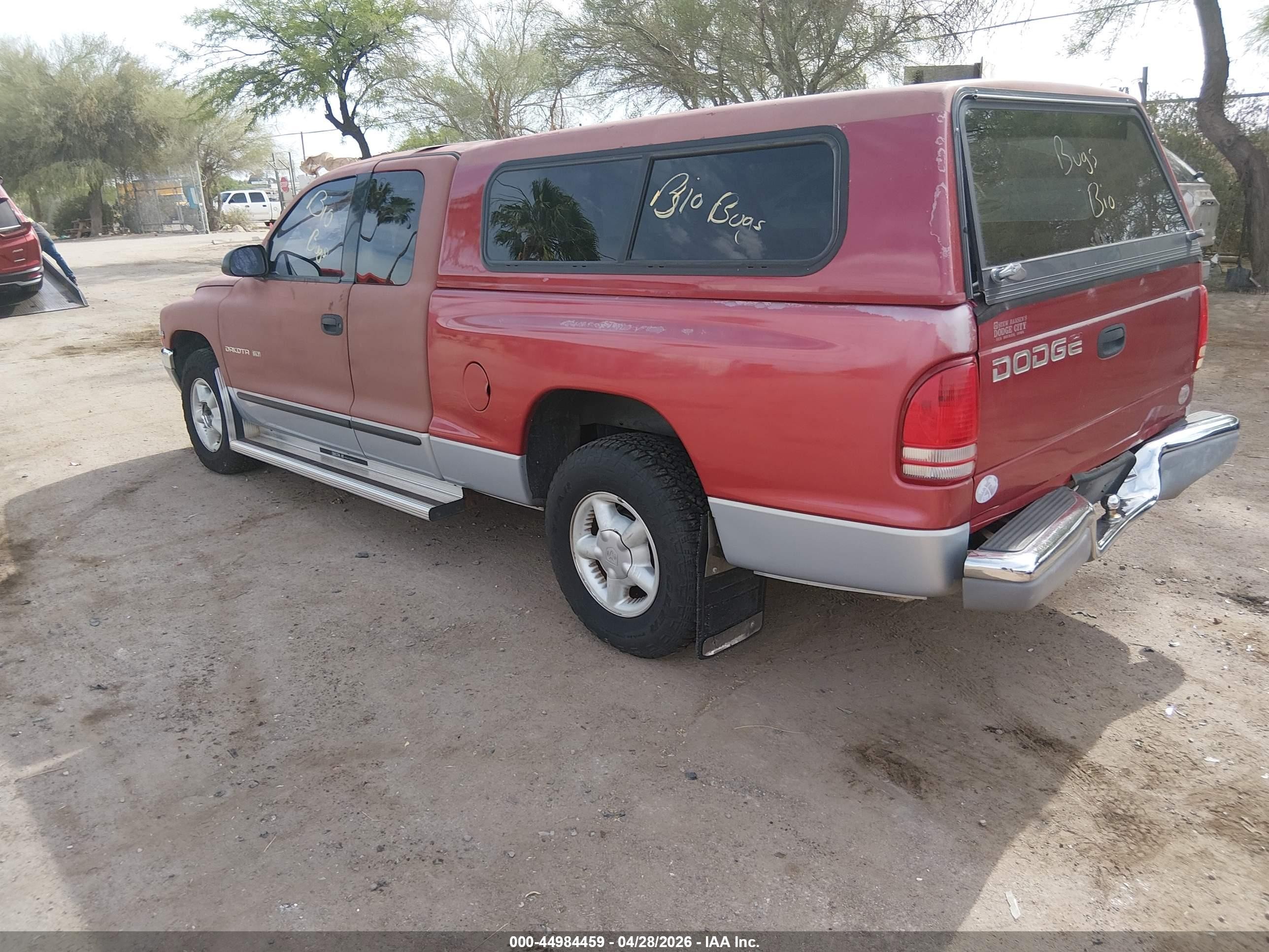 1997 Dodge Dakota Slt/sport Red vin: 1B7GL23X7VS263916