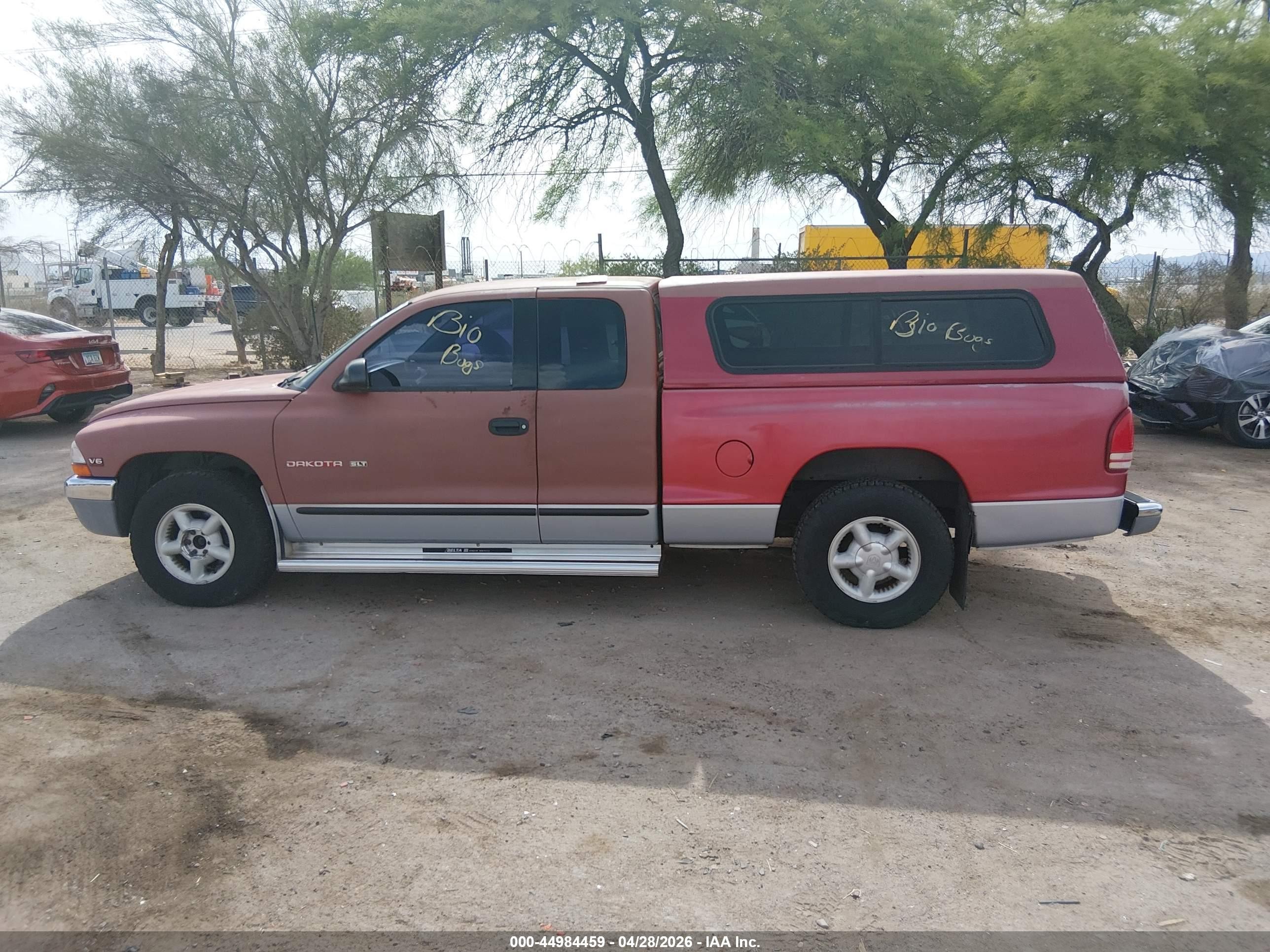 1997 Dodge Dakota Slt/sport Red vin: 1B7GL23X7VS263916