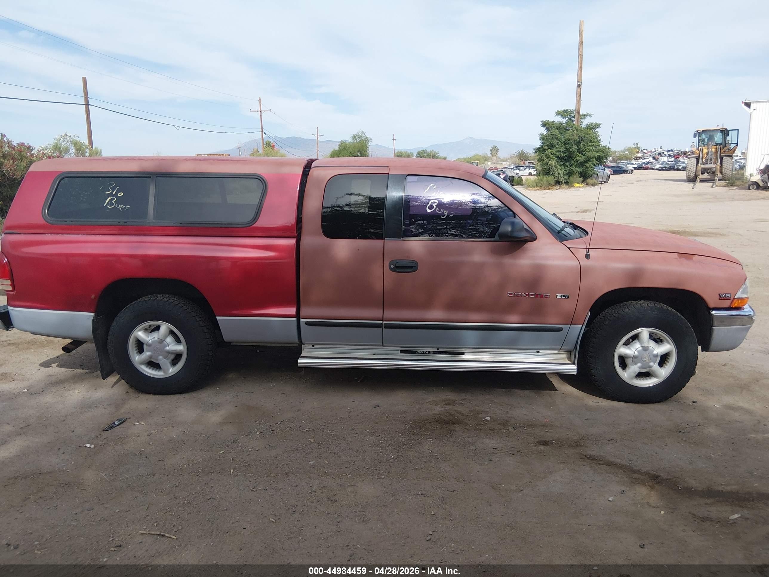 1997 Dodge Dakota Slt/sport Red vin: 1B7GL23X7VS263916