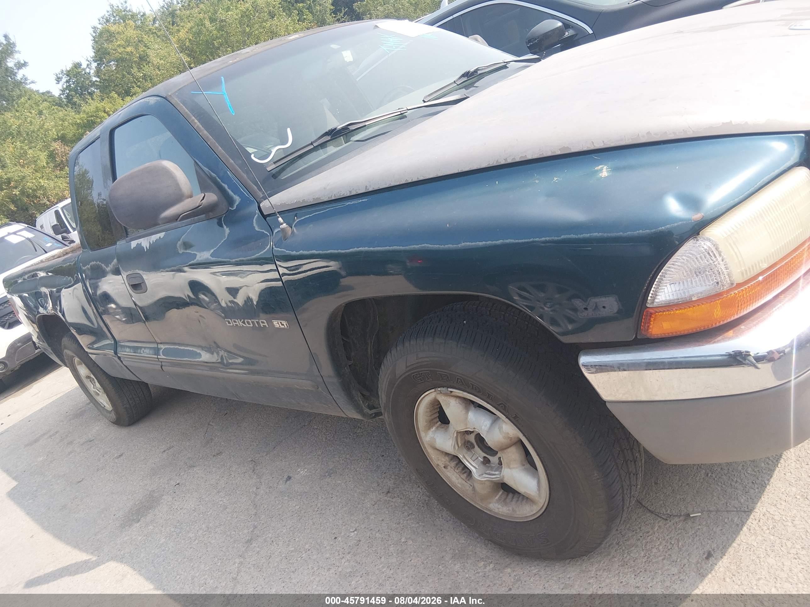 1997 Dodge Dakota Slt/sport Green vin: 1B7GL23X8VS292096