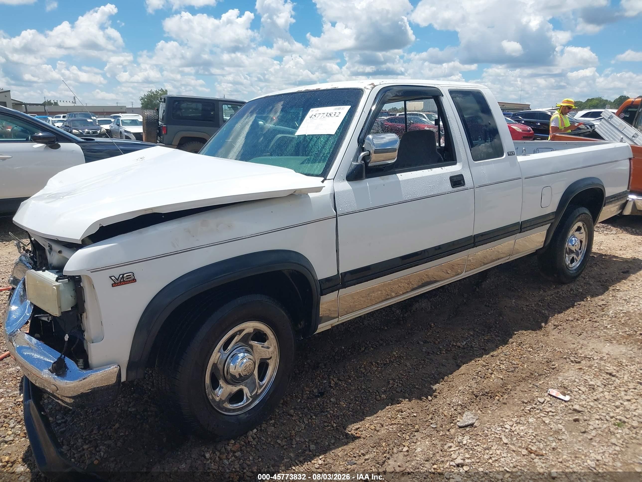 1996 Dodge Dakota   White vin: 1B7GL23Y4TS630597