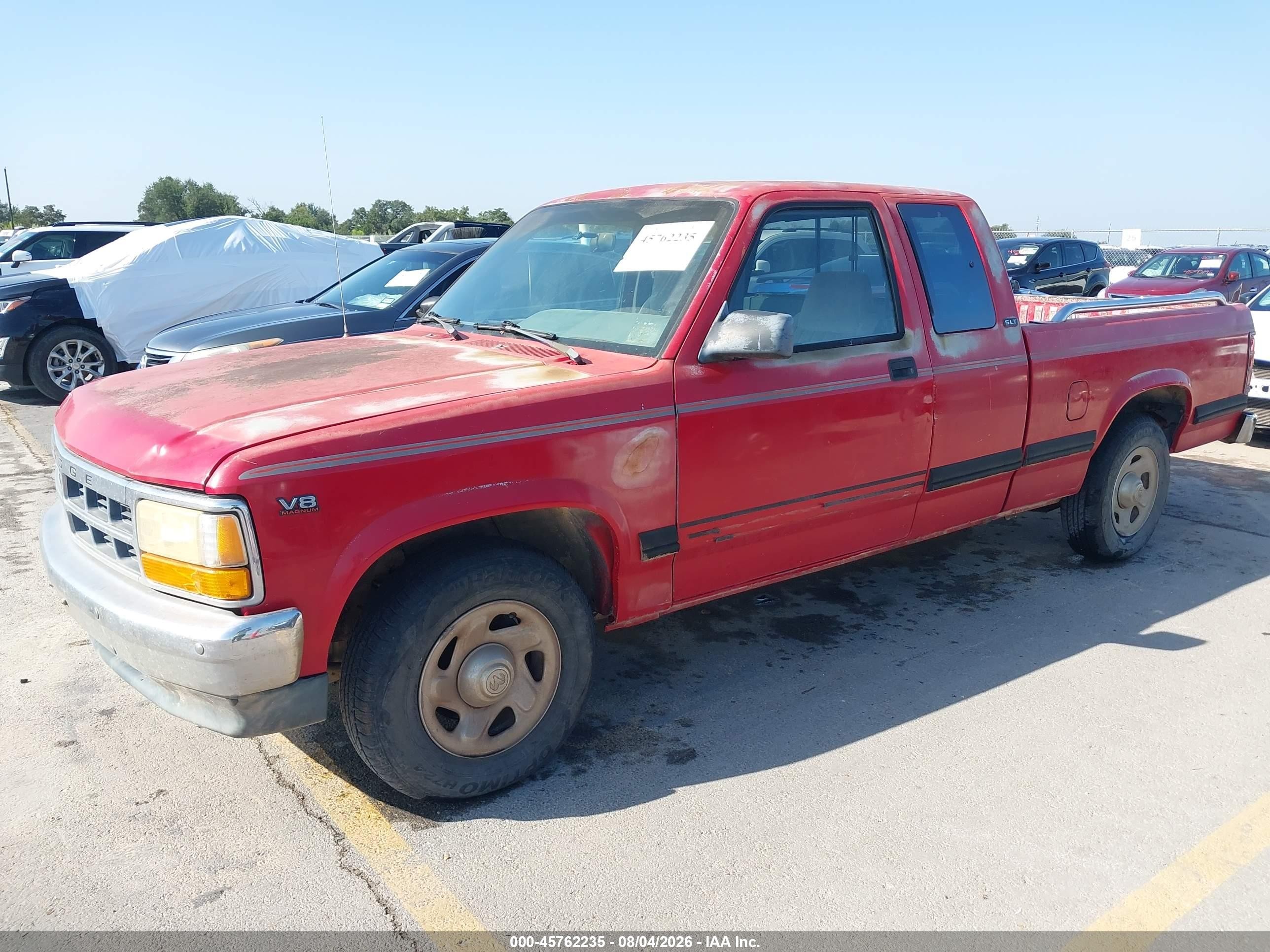 1994 Dodge Dakota Red vin: 1B7GL23Y6RS517498