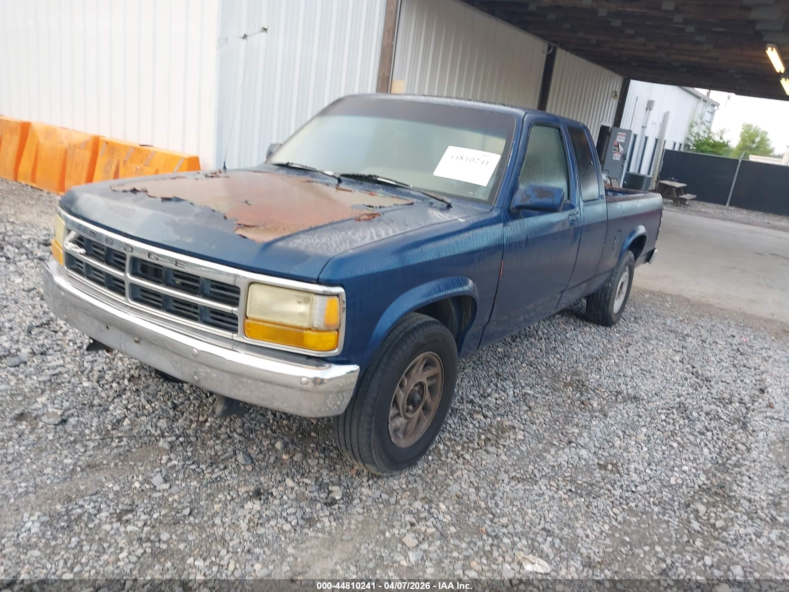 1993 Dodge Dakota   Blue vin: 1B7GL23Y7PS102218
