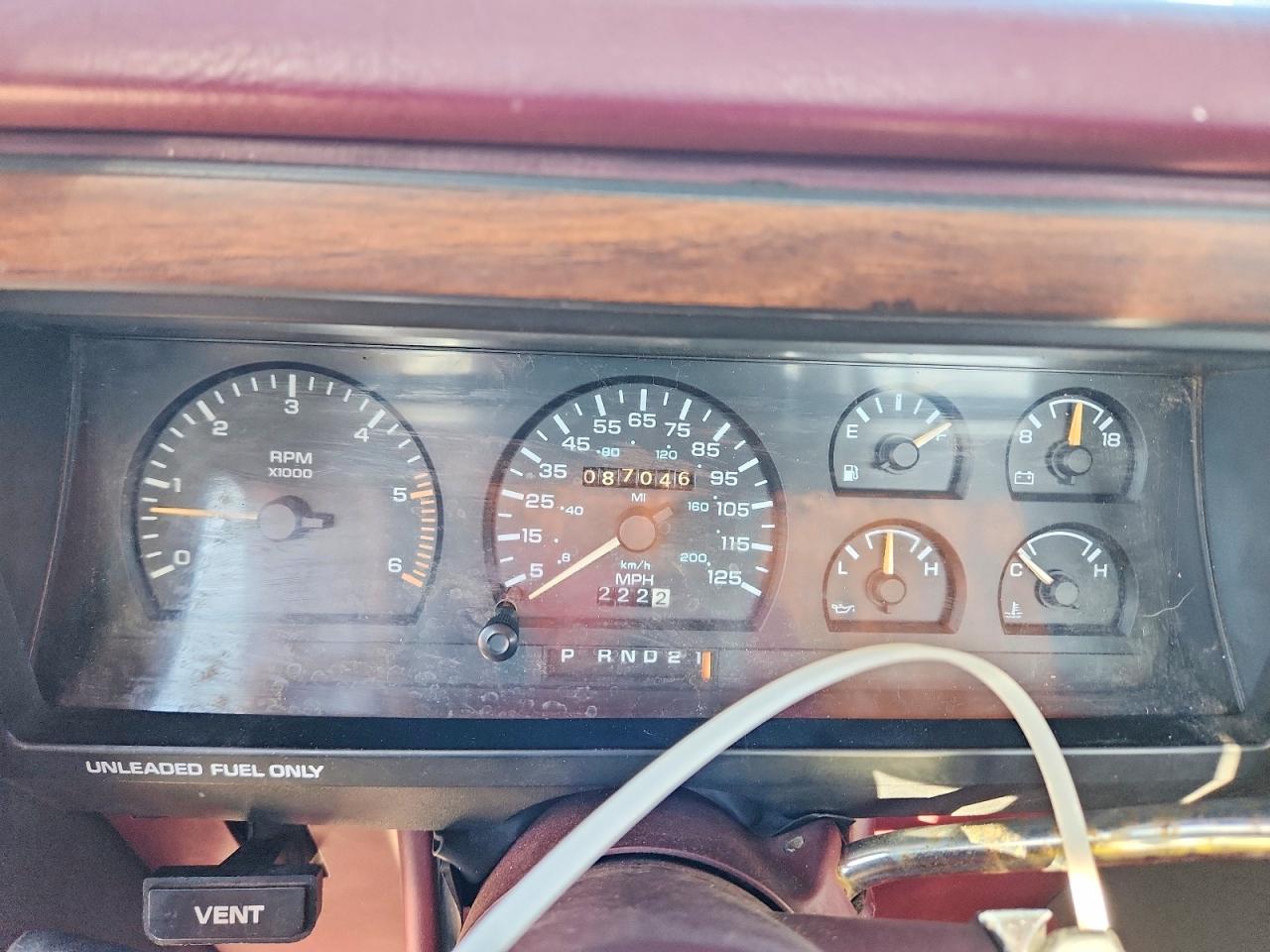 1989 Dodge Dakota Red vin: 1B7GL26X1KS071706