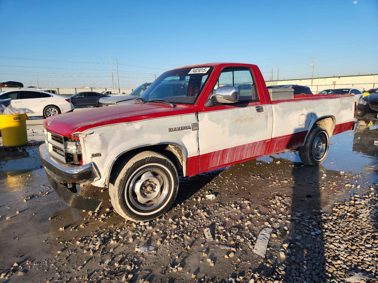 1989 Dodge Dakota Red vin: 1B7GL26X1KS071706