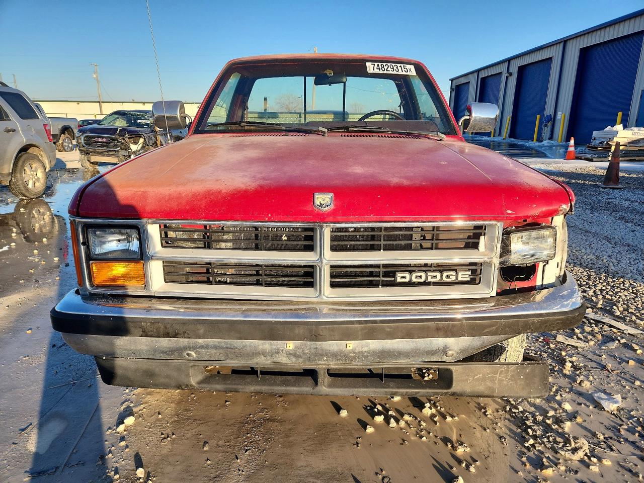 1989 Dodge Dakota Red vin: 1B7GL26X1KS071706