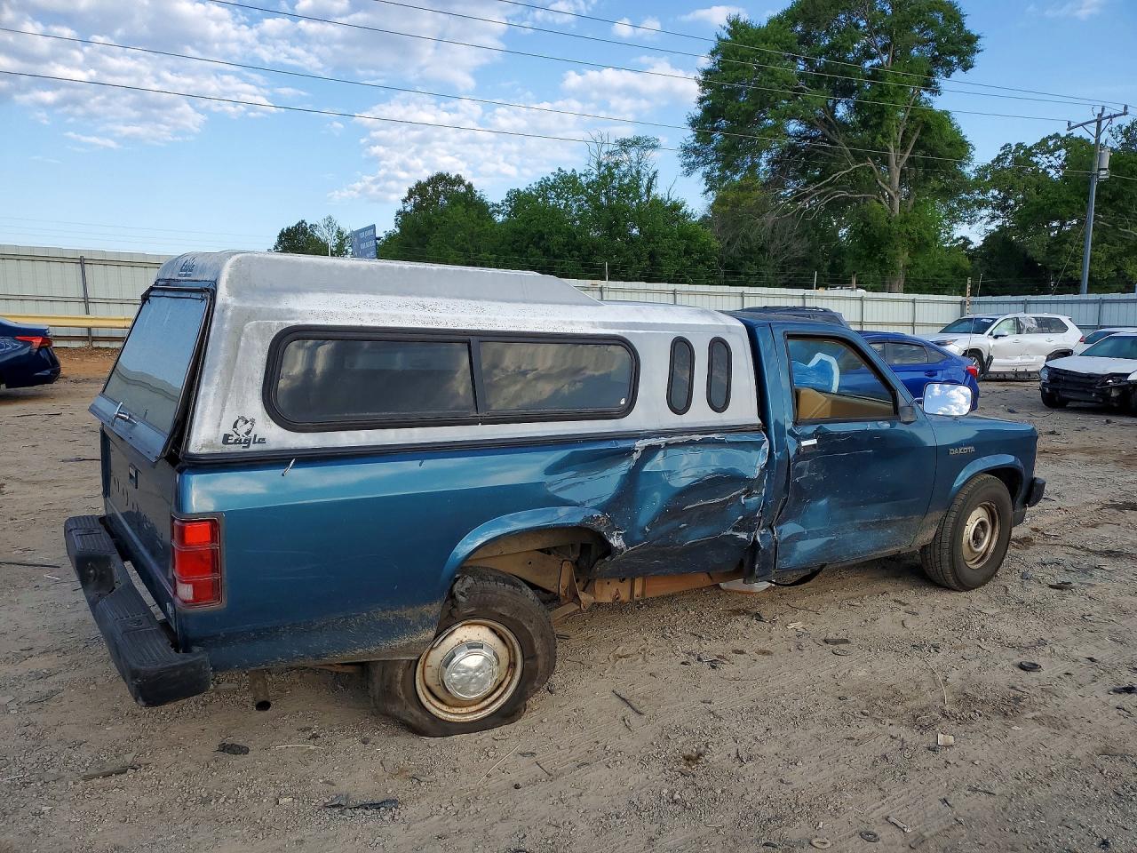 1989 Dodge Dakota Зеленый vin: 1B7GL26X1KS154875