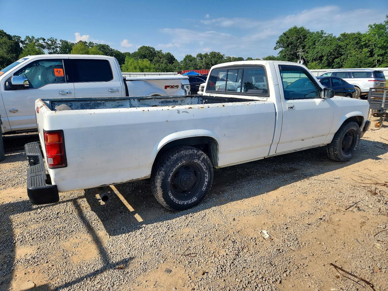 1996 Dodge Dakota White vin: 1B7GL26X5TS536618