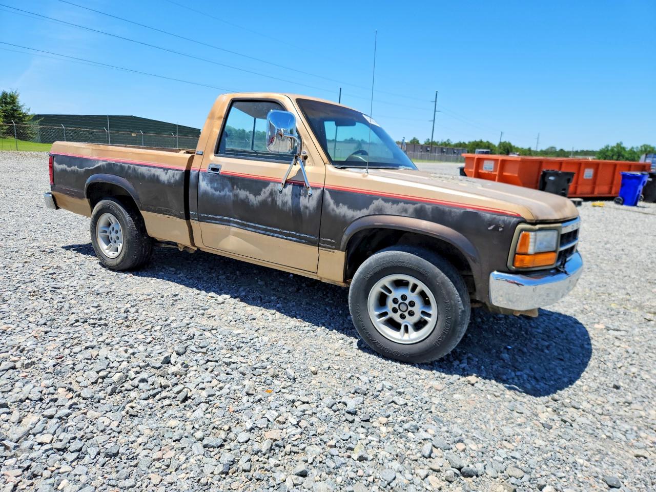 1991 Dodge Dakota Tan vin: 1B7GL26Y8MS254872