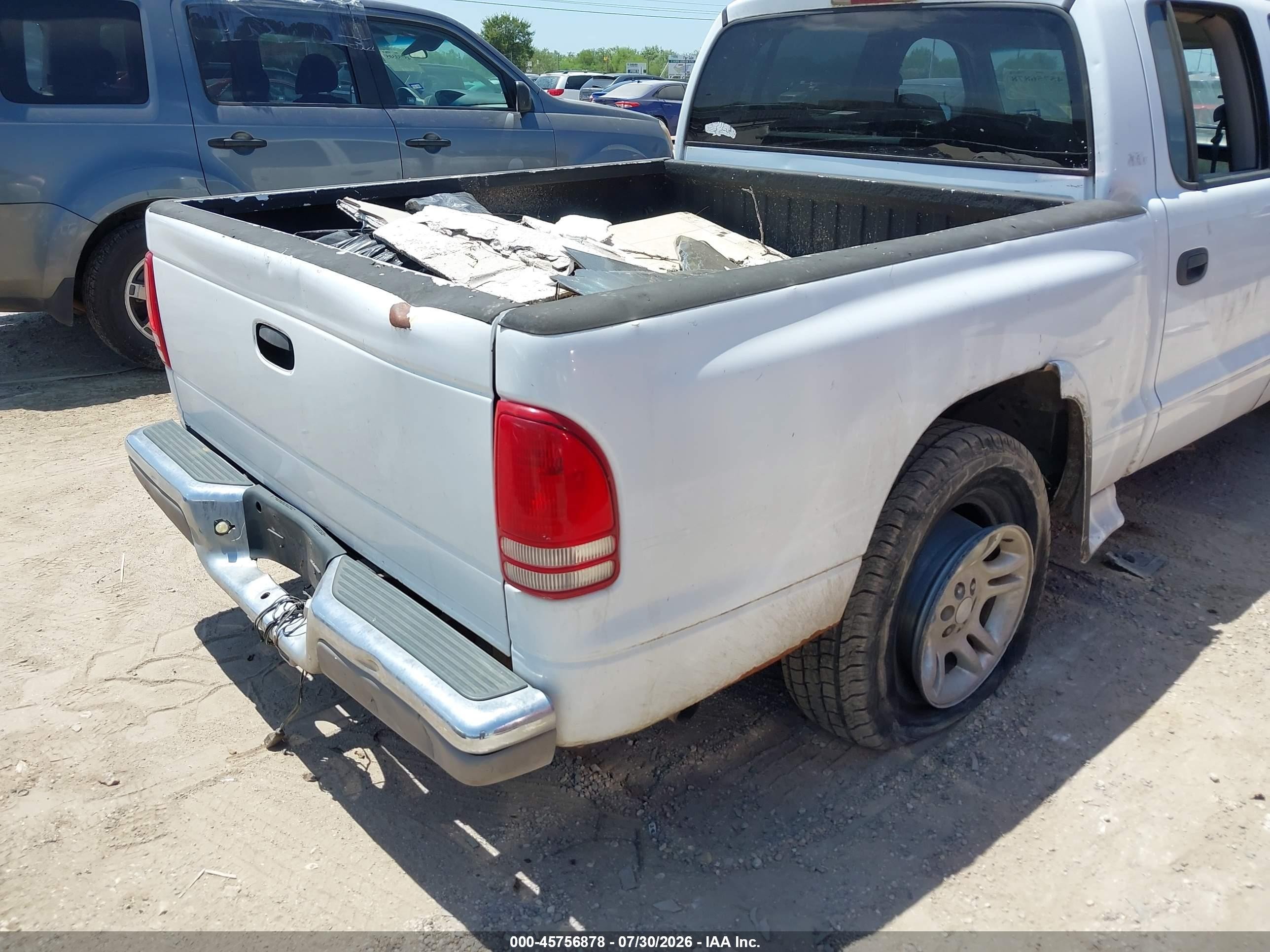 2001 Dodge Dakota Slt/sport White vin: 1B7GL2AN31S101082