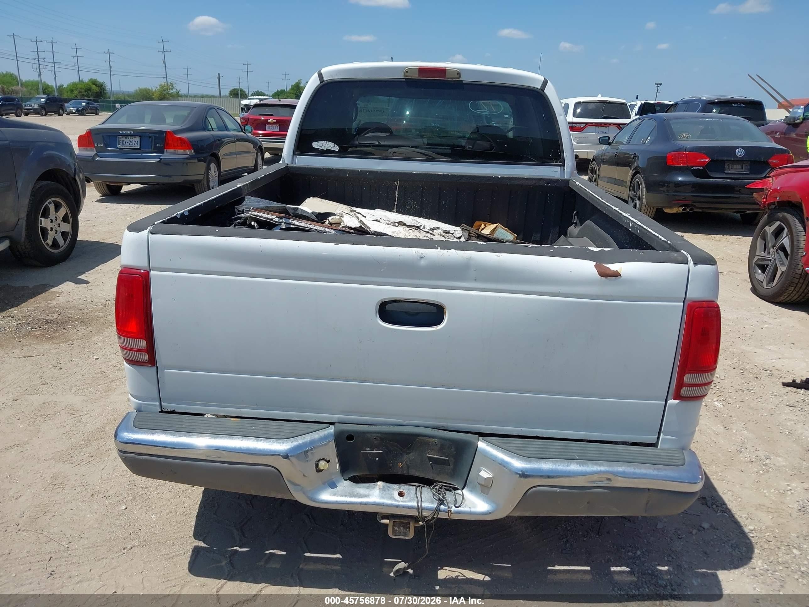 2001 Dodge Dakota Slt/sport White vin: 1B7GL2AN31S101082