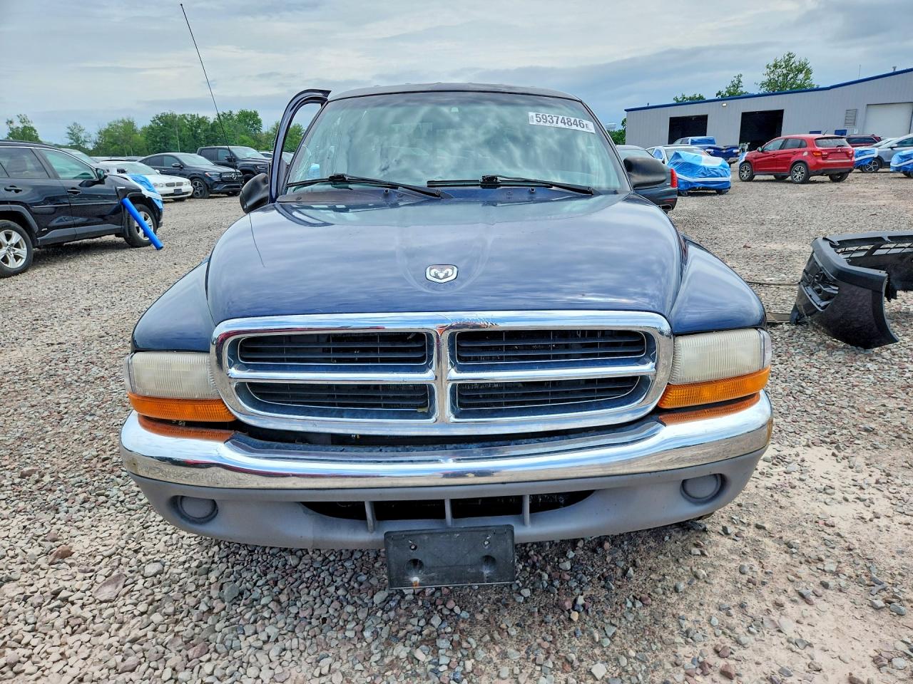 2000 Dodge Dakota Quad Синий vin: 1B7GL2AN4YS718128