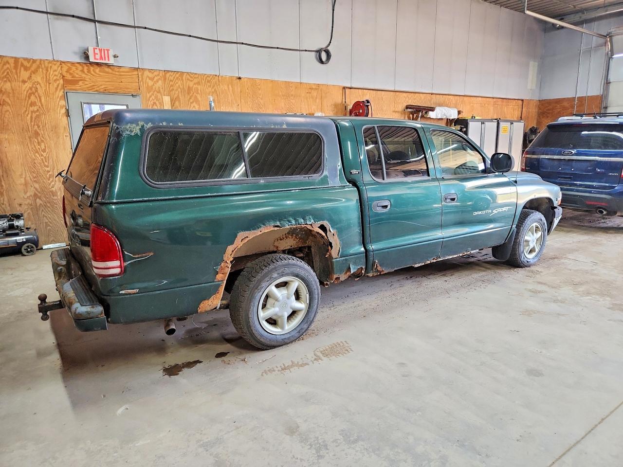 2000 Dodge Dakota Quad Green vin: 1B7GL2AN4YS781598
