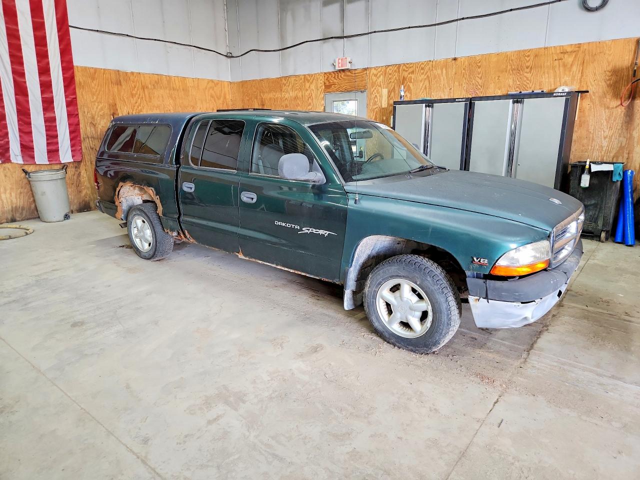2000 Dodge Dakota Quad Green vin: 1B7GL2AN4YS781598