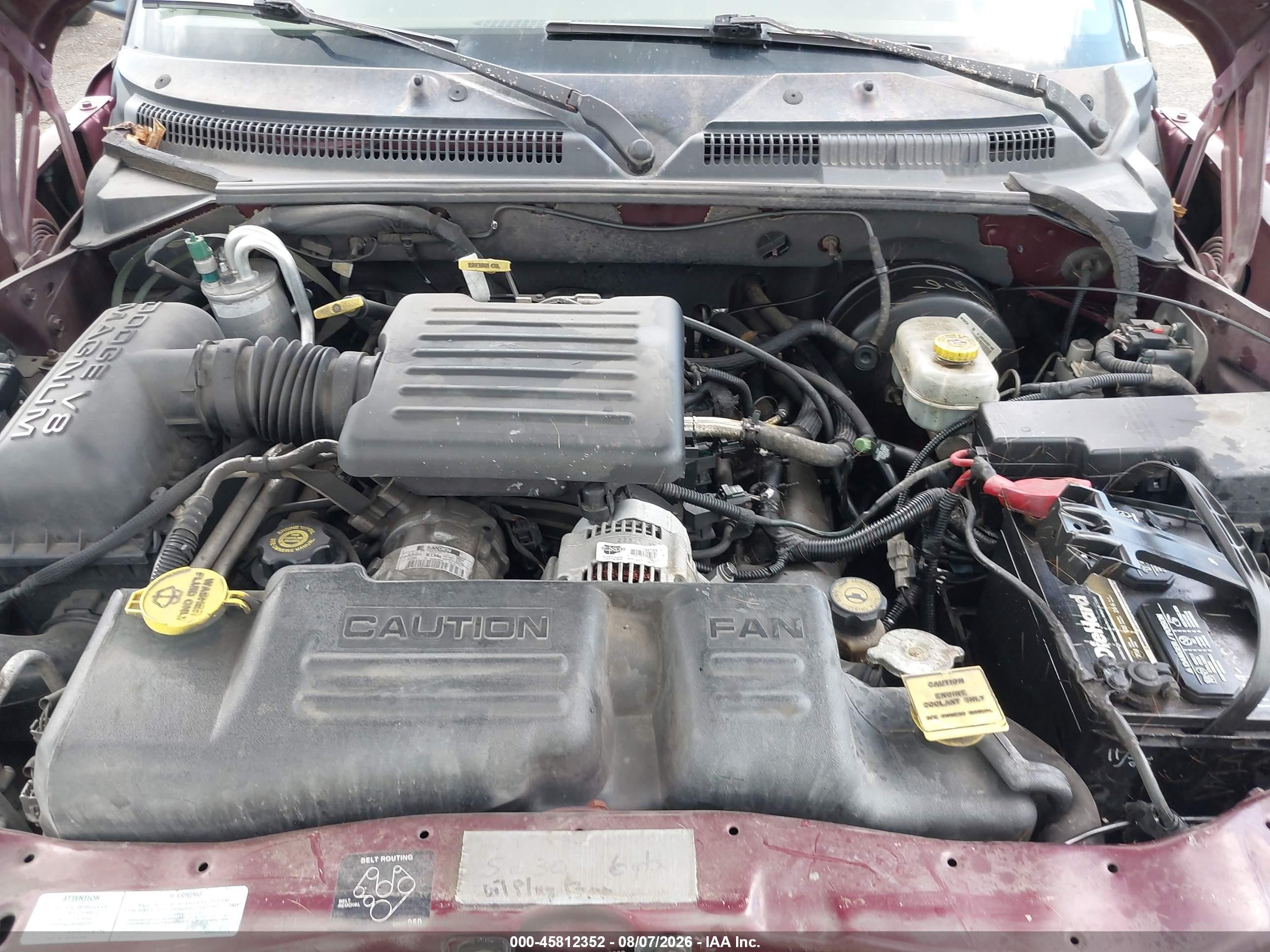 2001 Dodge Dakota Slt/sport Red vin: 1B7GL2AN71S172110