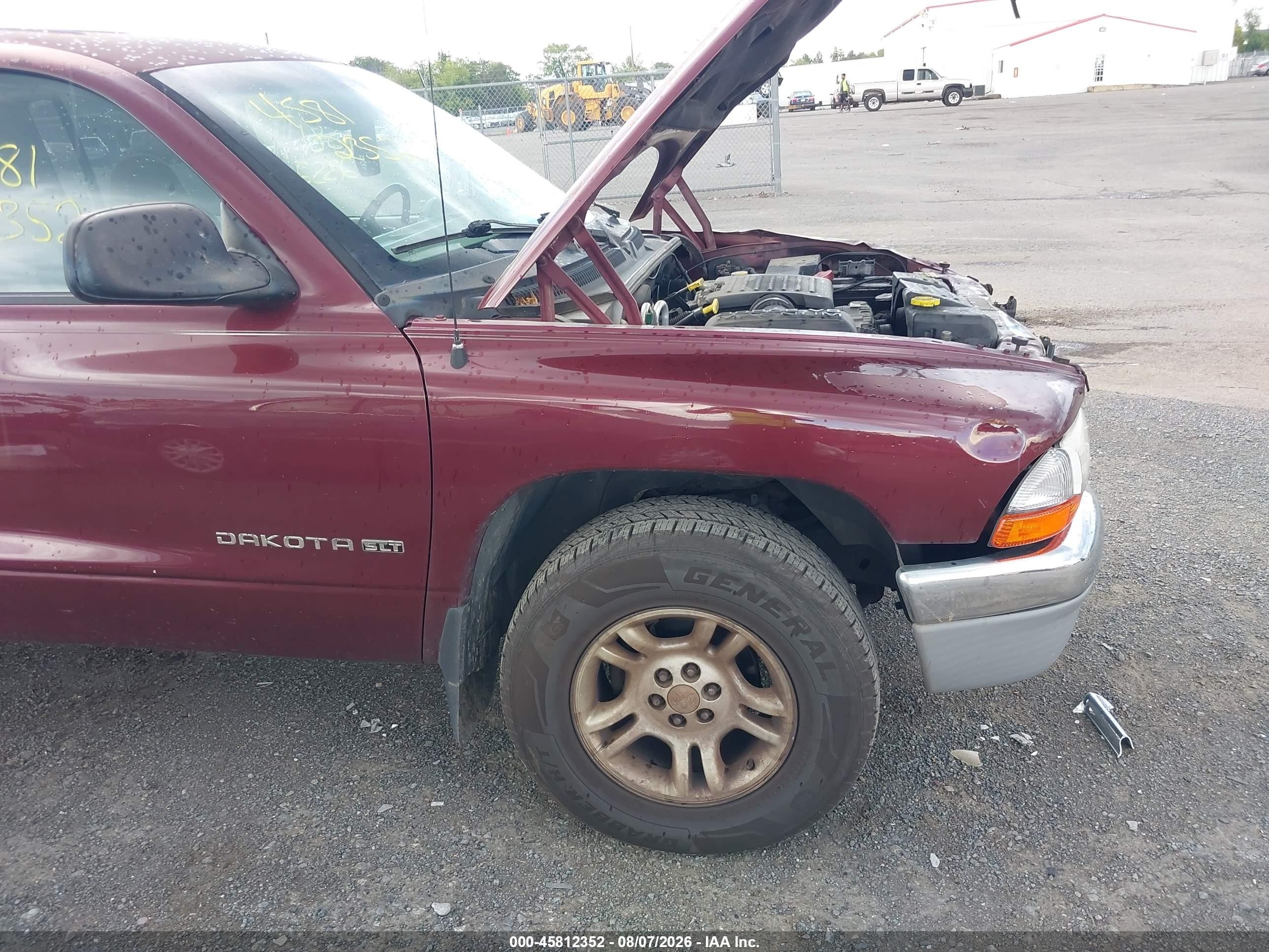 2001 Dodge Dakota Slt/sport Red vin: 1B7GL2AN71S172110