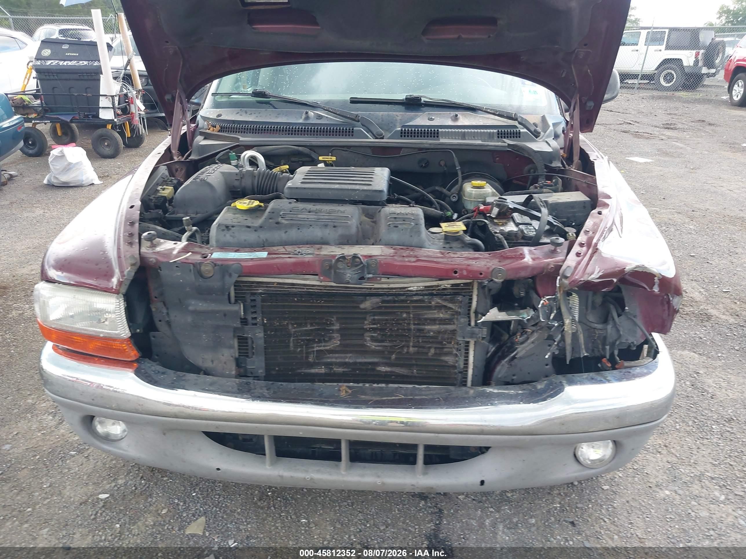 2001 Dodge Dakota Slt/sport Red vin: 1B7GL2AN71S172110