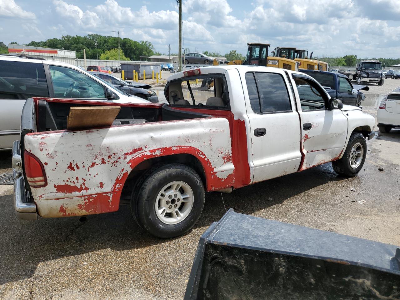 2001 Dodge Dakota Quad White vin: 1B7GL2AN91S196666