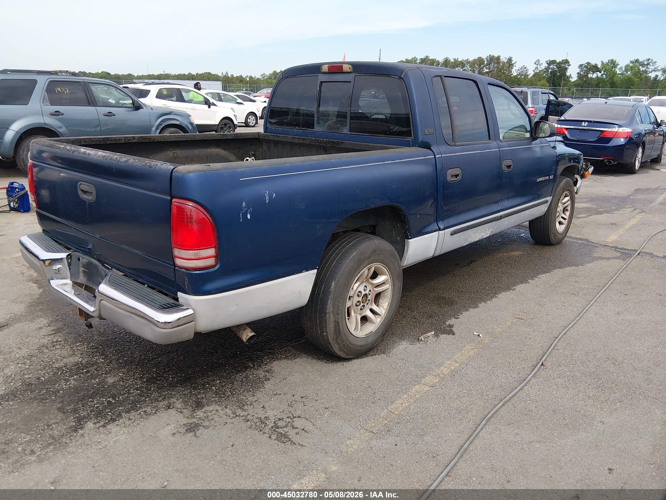 2000 Dodge Dakota Slt/sport Blue vin: 1B7GL2AN9YS652434
