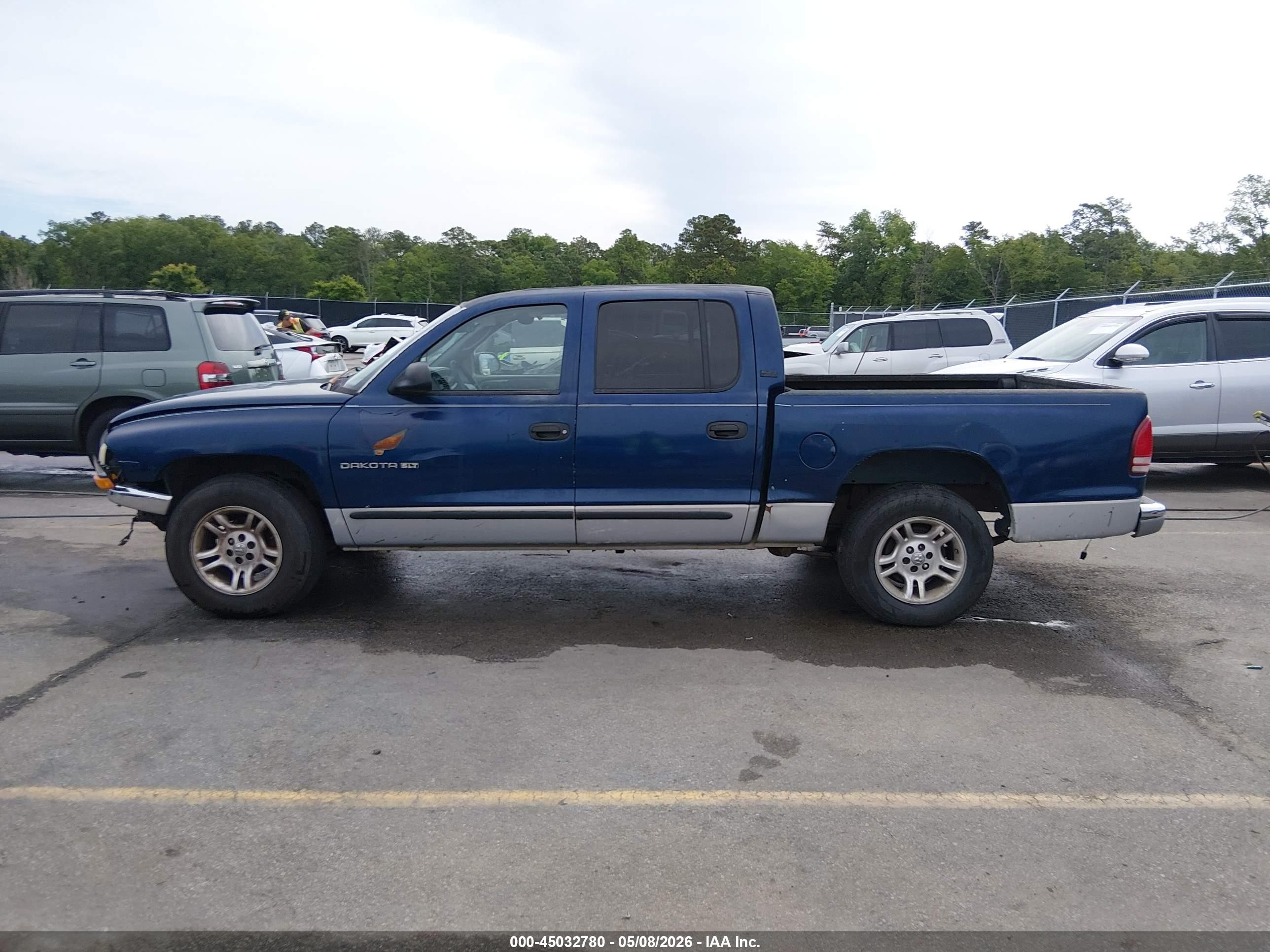 2000 Dodge Dakota Slt/sport Blue vin: 1B7GL2AN9YS652434