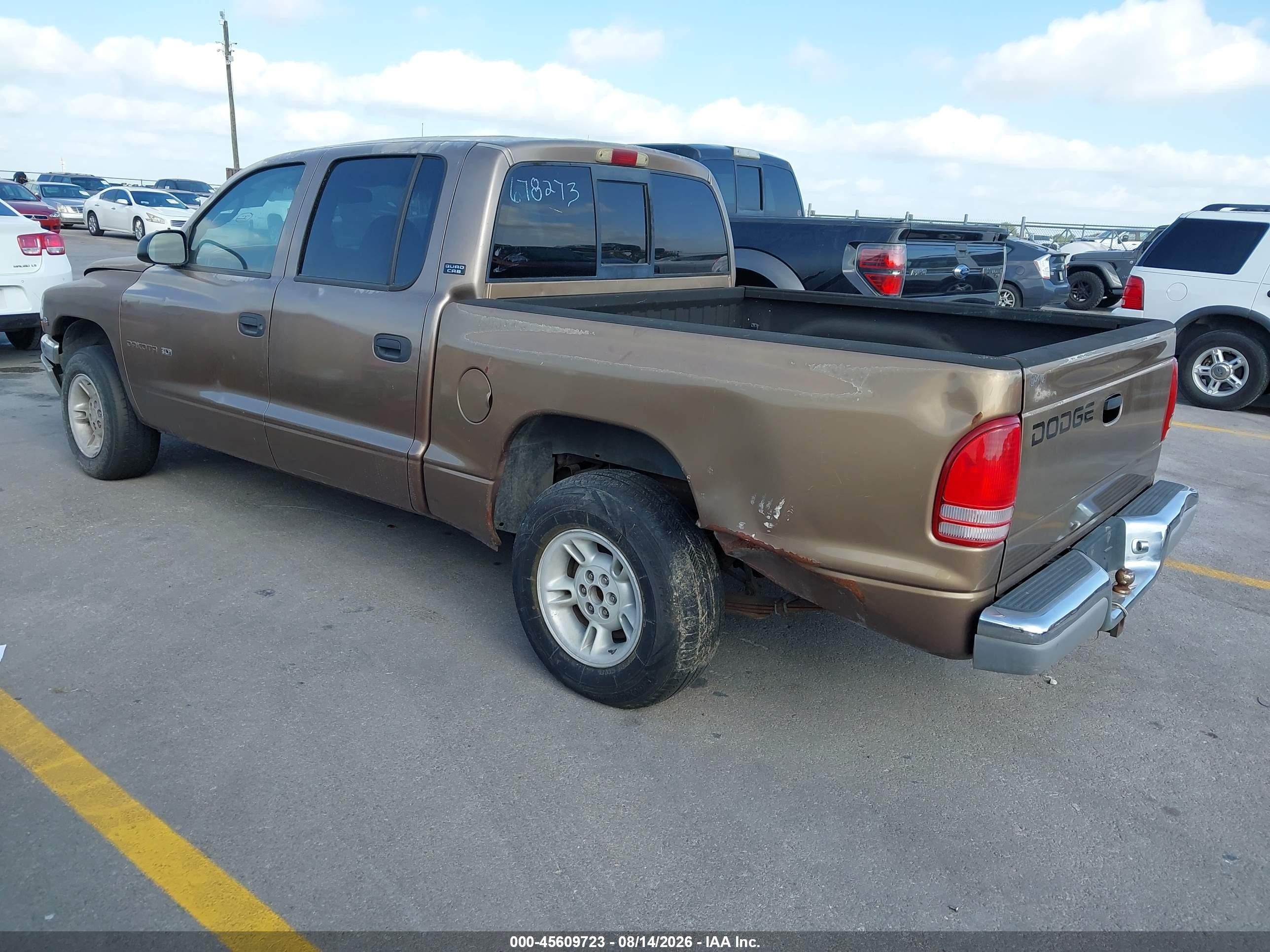 2000 Dodge Dakota Slt/sport Brown vin: 1B7GL2AN9YS678273
