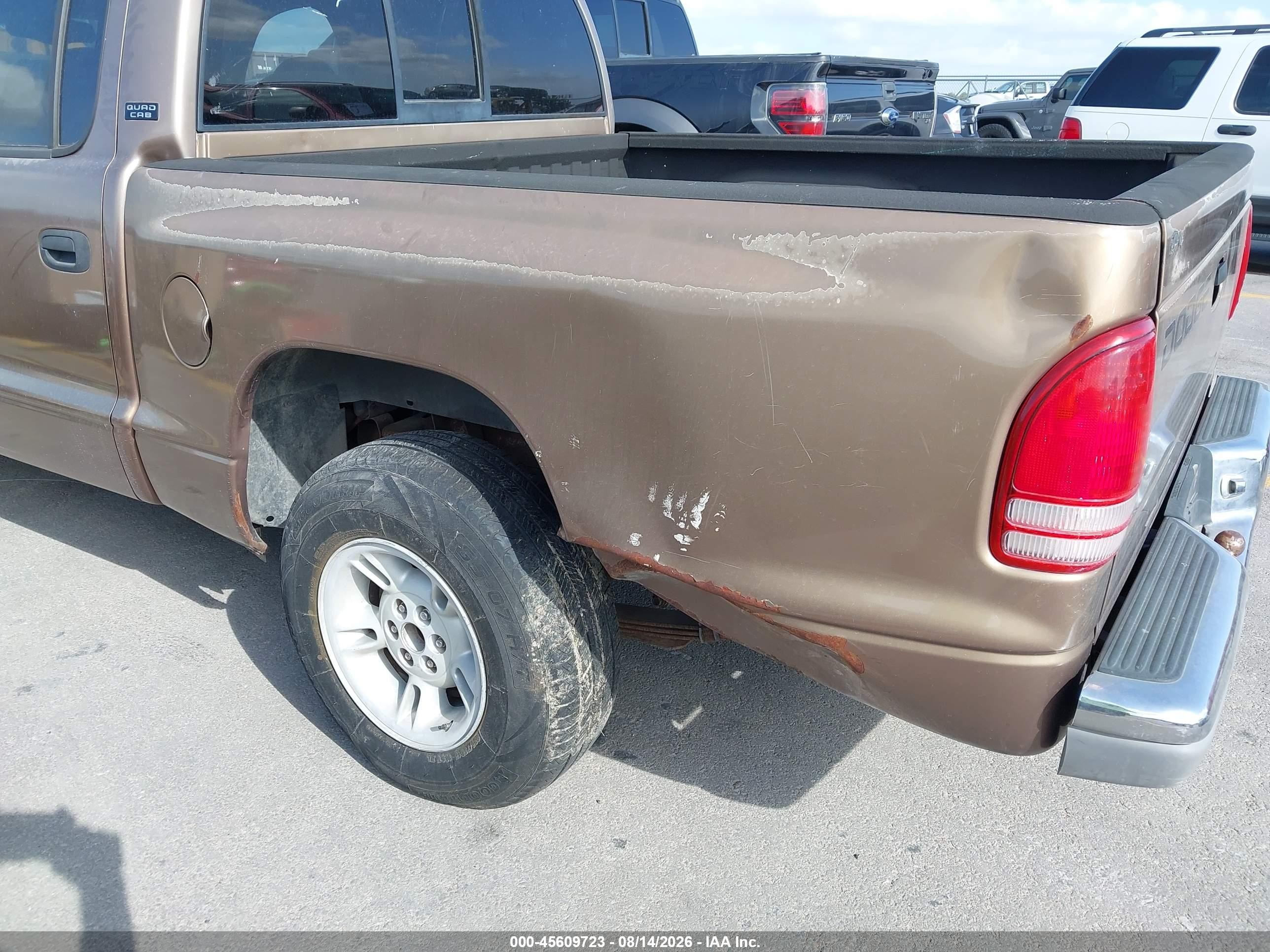2000 Dodge Dakota Slt/sport Brown vin: 1B7GL2AN9YS678273