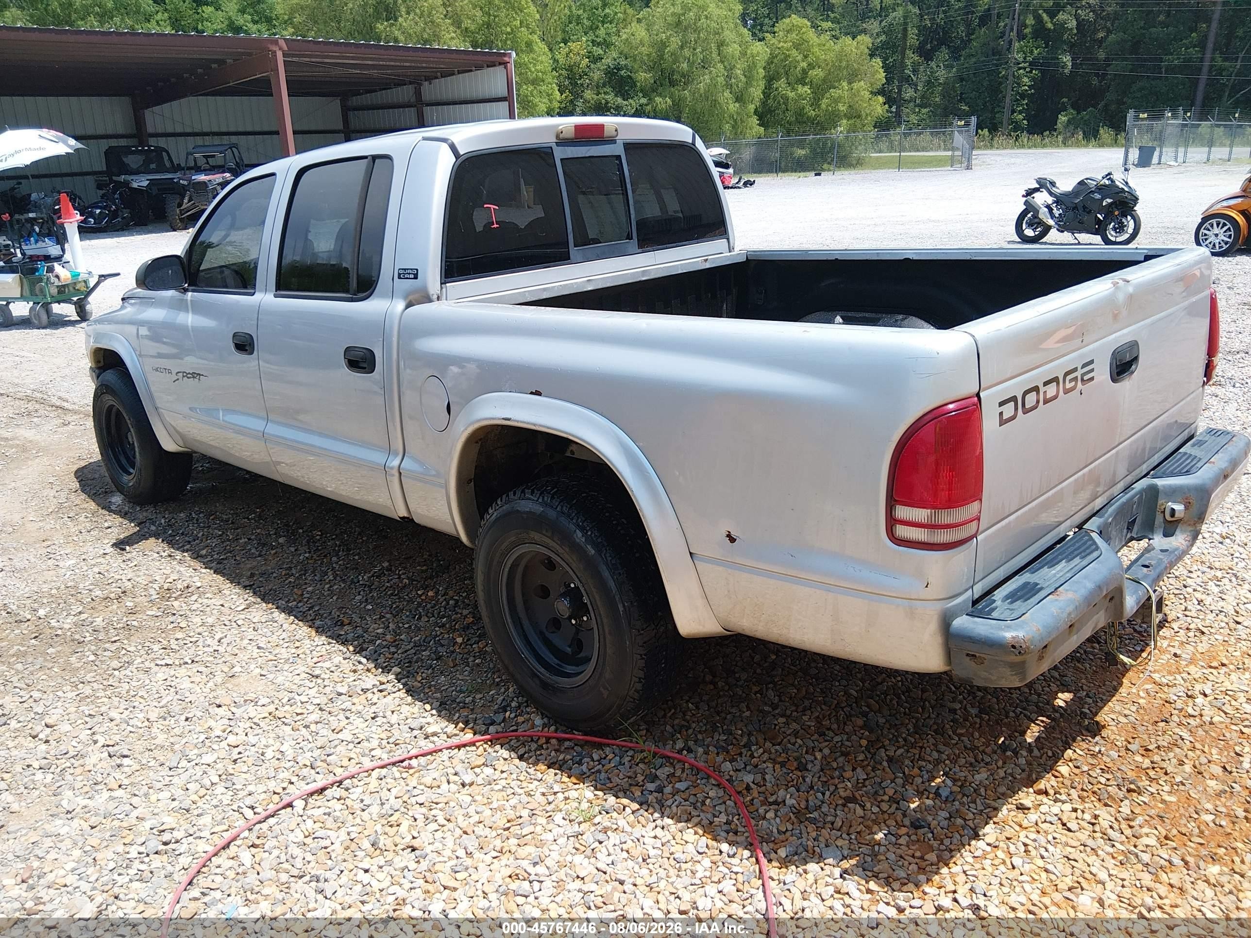 2001 Dodge Dakota Slt/sport Gray vin: 1B7GL2ANX1S176555
