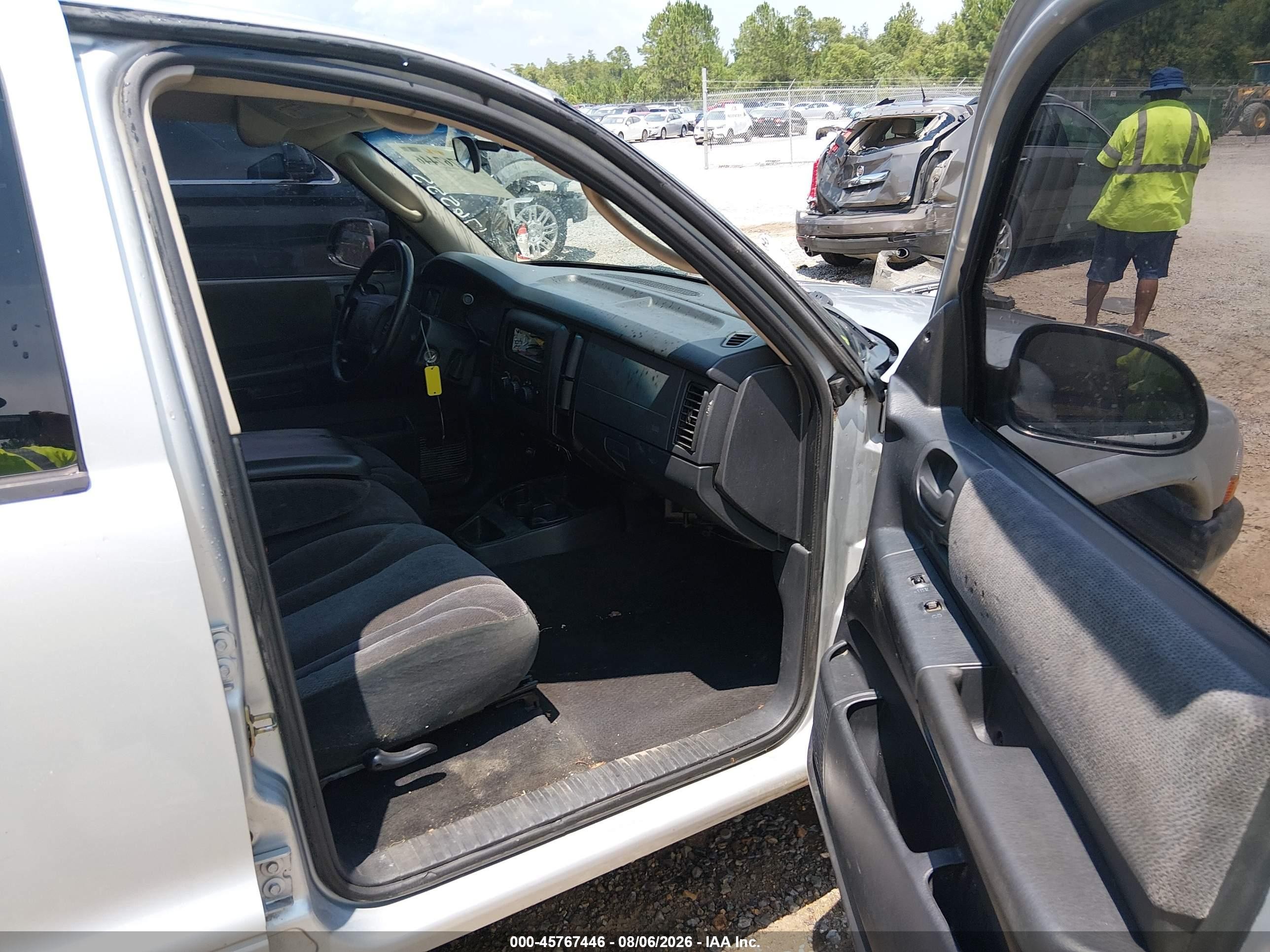 2001 Dodge Dakota Slt/sport Gray vin: 1B7GL2ANX1S176555