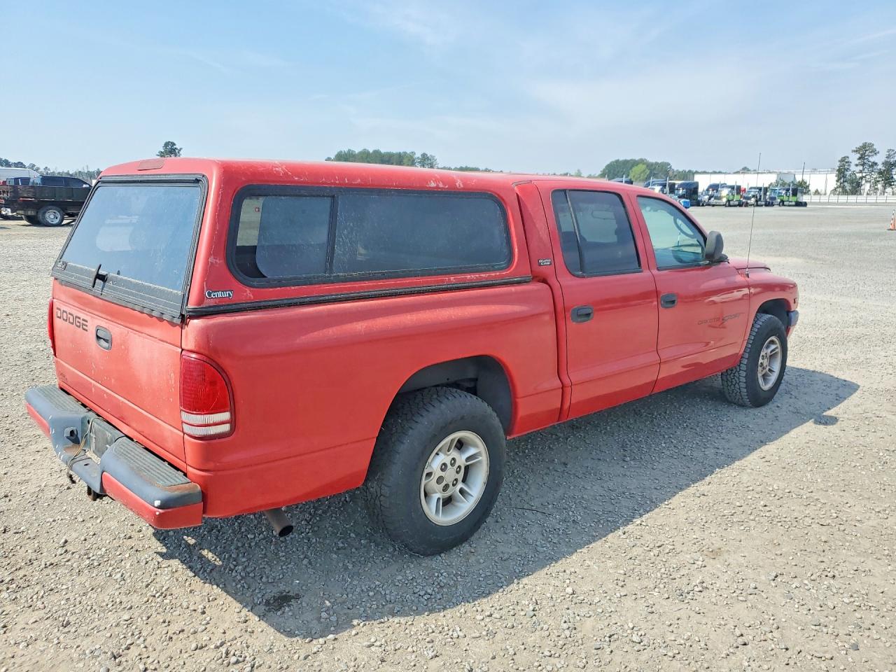 2000 Dodge Dakota Quad Красный vin: 1B7GL2ANXYS658341
