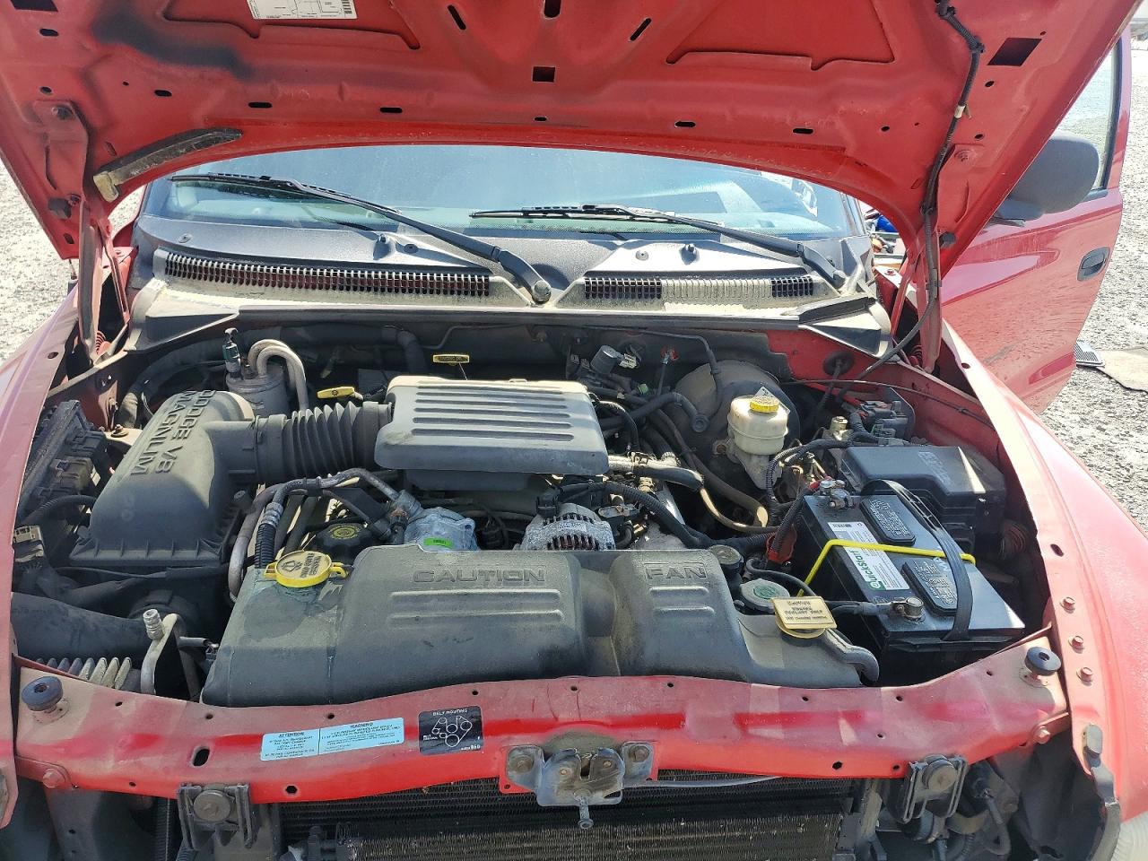 2000 Dodge Dakota Quad Красный vin: 1B7GL2ANXYS658341