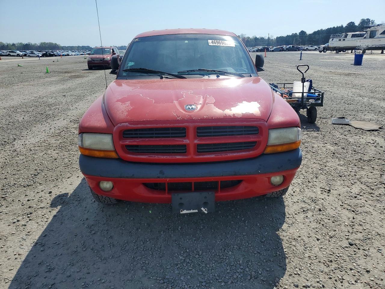 2000 Dodge Dakota Quad Красный vin: 1B7GL2ANXYS658341