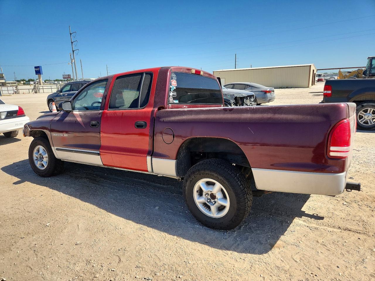 2000 Dodge Dakota Quad Burgundy vin: 1B7GL2ANXYS744328