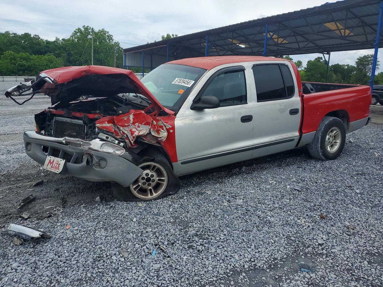 2000 Dodge Dakota Quad Two Tone vin: 1B7GL2AX3YS632780