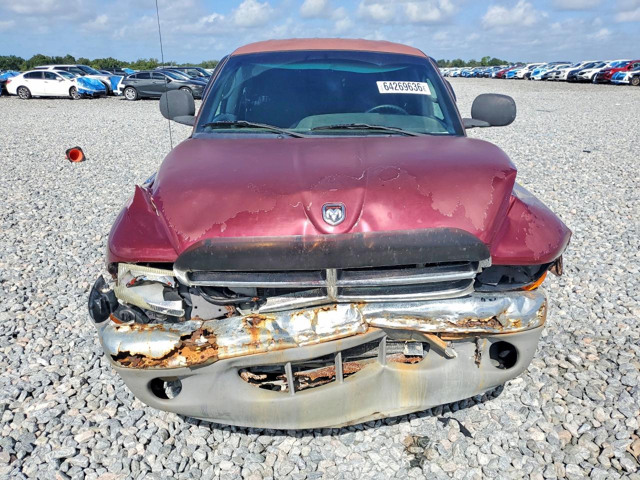 2000 Dodge Dakota Quad Burgundy vin: 1B7GL2AX7YS634807