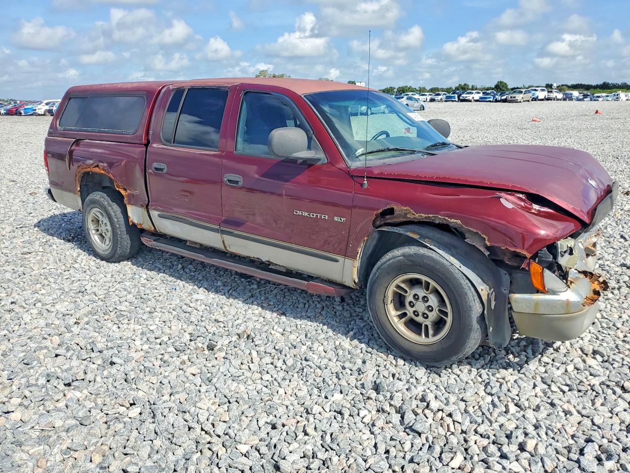 2000 Dodge Dakota Quad Burgundy vin: 1B7GL2AX7YS634807