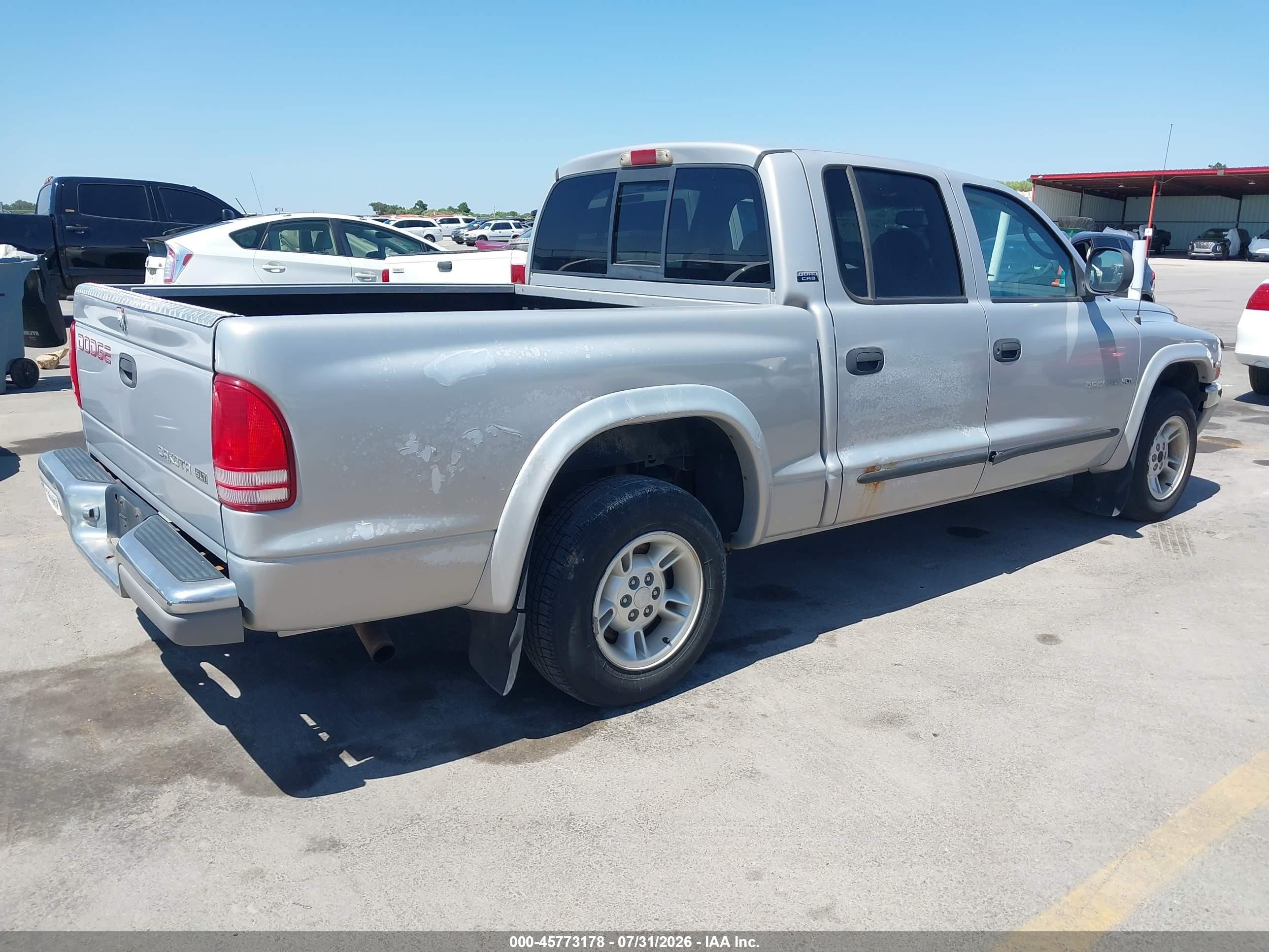 2000 Dodge Dakota Slt/sport Gray vin: 1B7GL2AX7YS692125