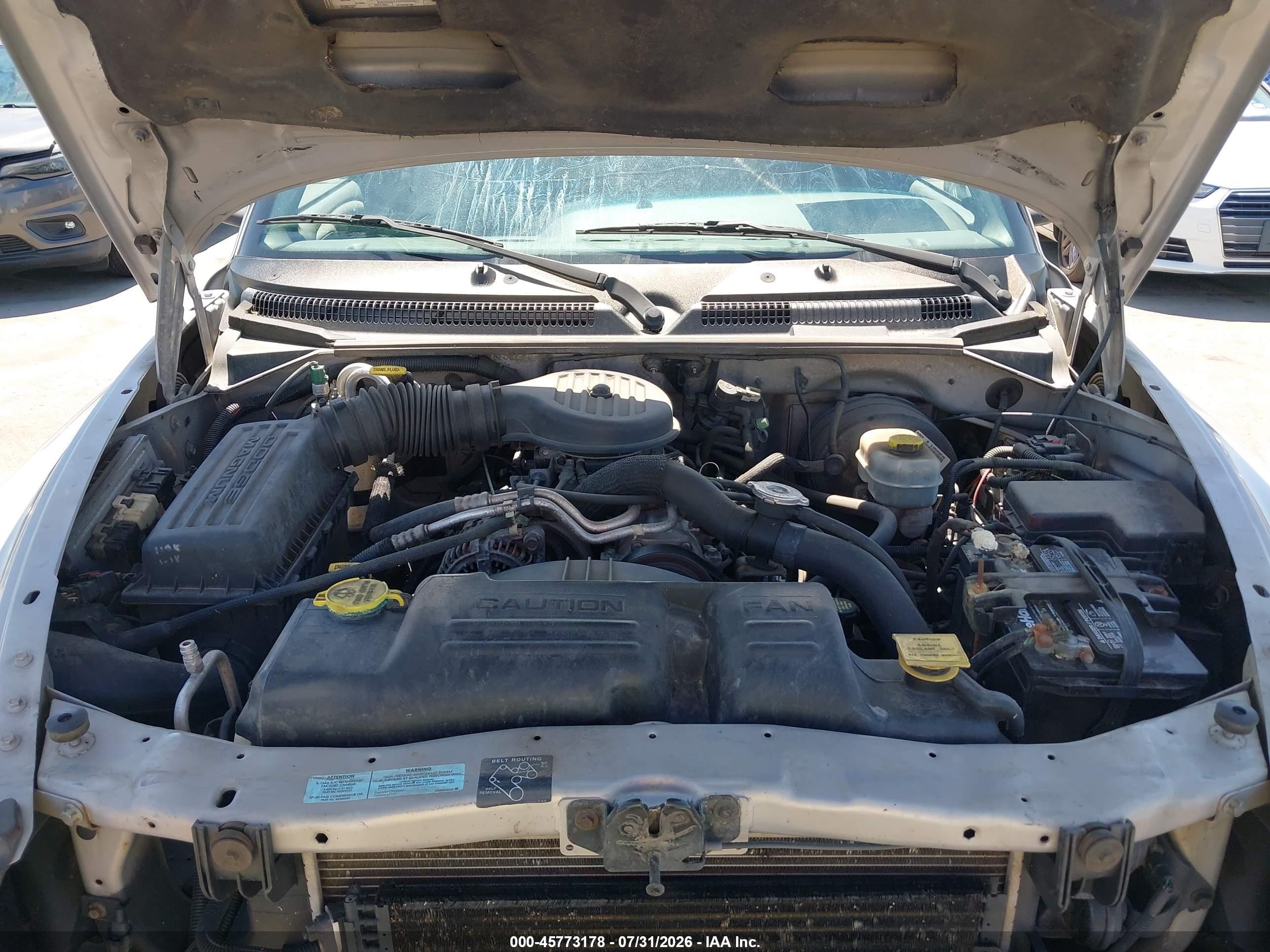 2000 Dodge Dakota Slt/sport Gray vin: 1B7GL2AX7YS692125