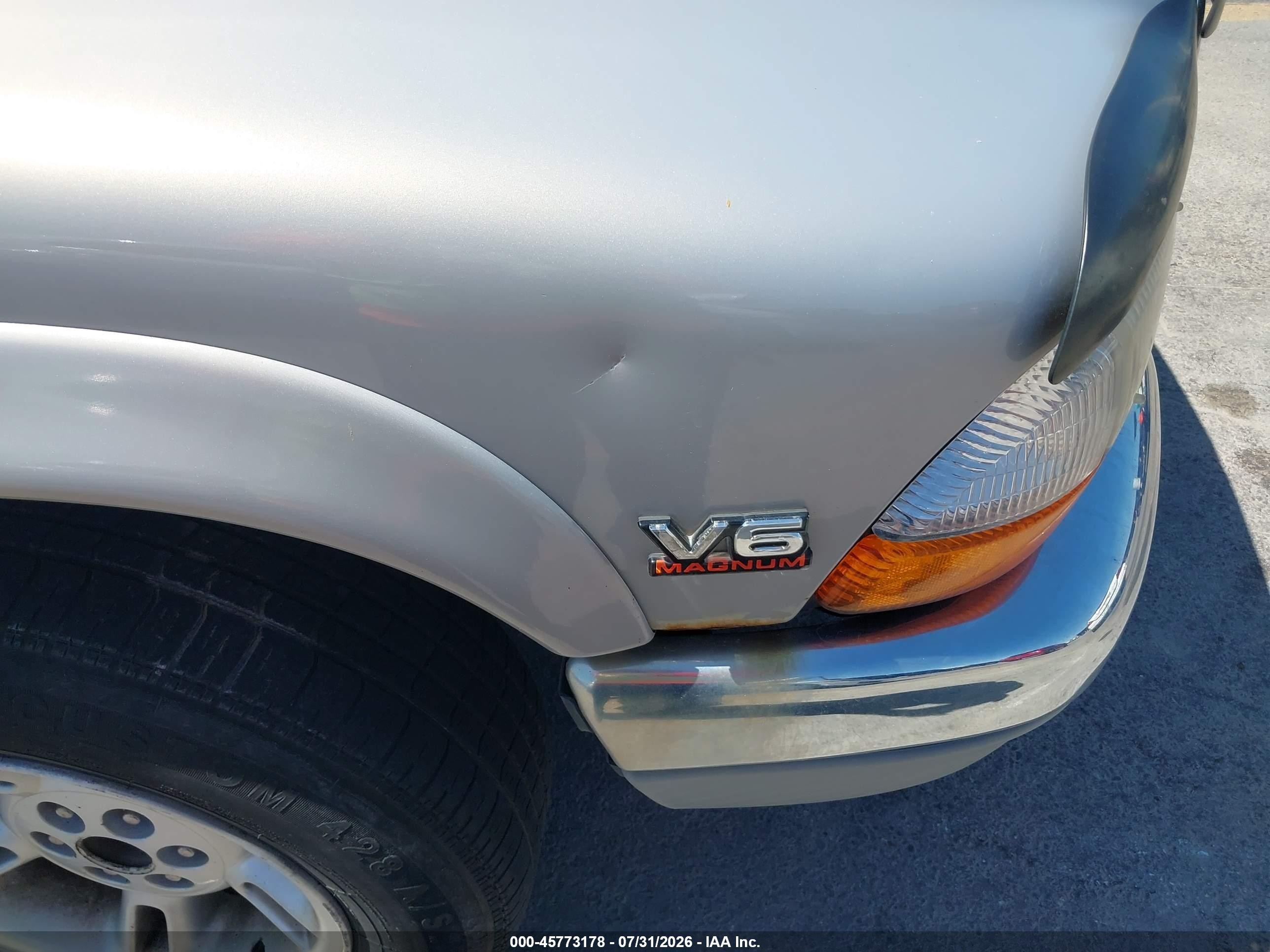 2000 Dodge Dakota Slt/sport Gray vin: 1B7GL2AX7YS692125