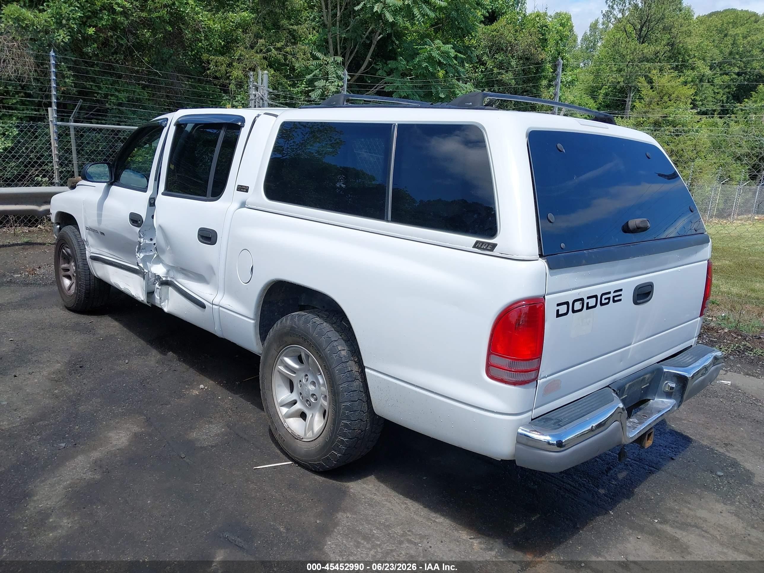 2001 Dodge Dakota Slt/sport Белый vin: 1B7GL2AX81S209361