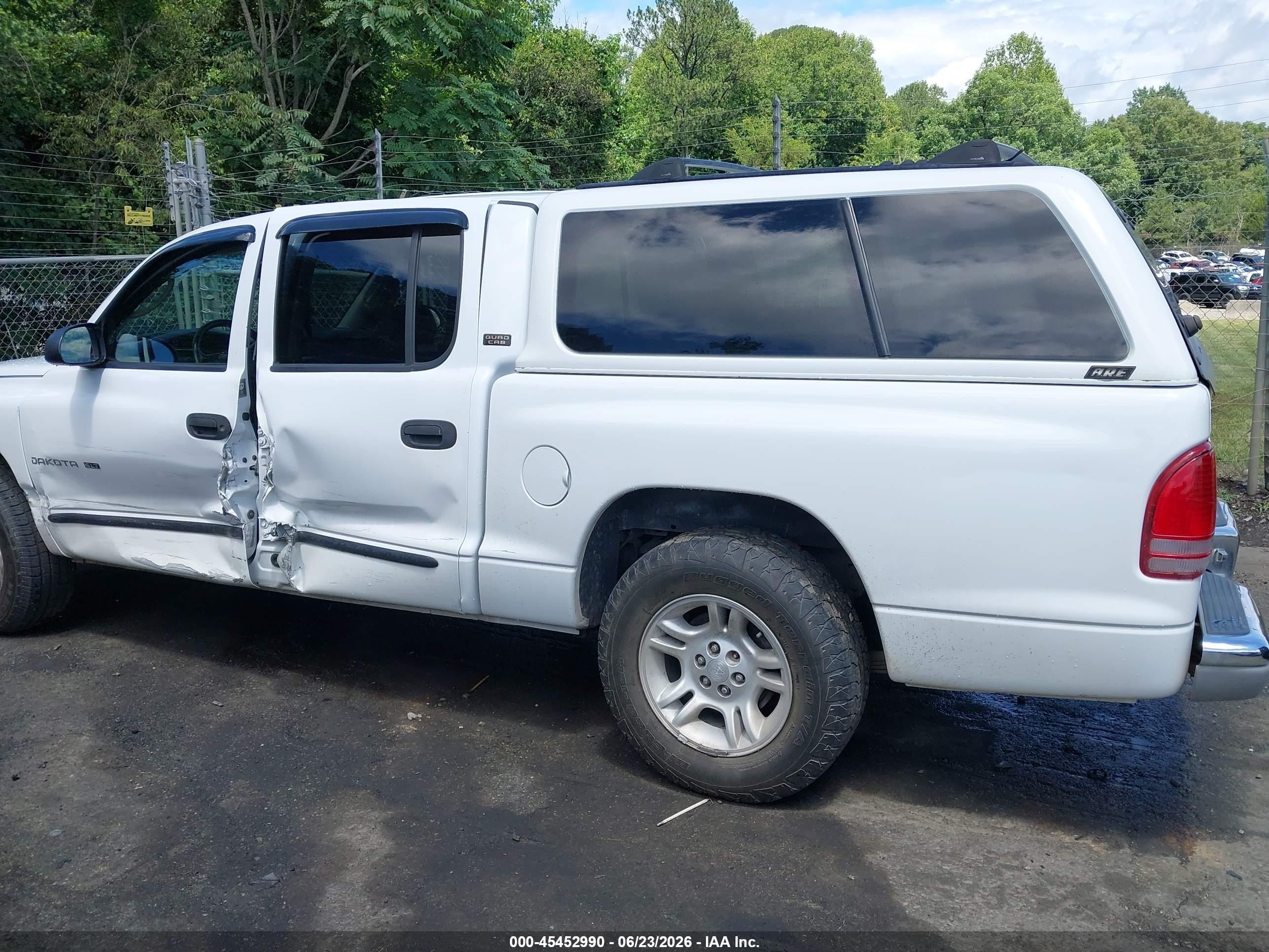 2001 Dodge Dakota Slt/sport Белый vin: 1B7GL2AX81S209361