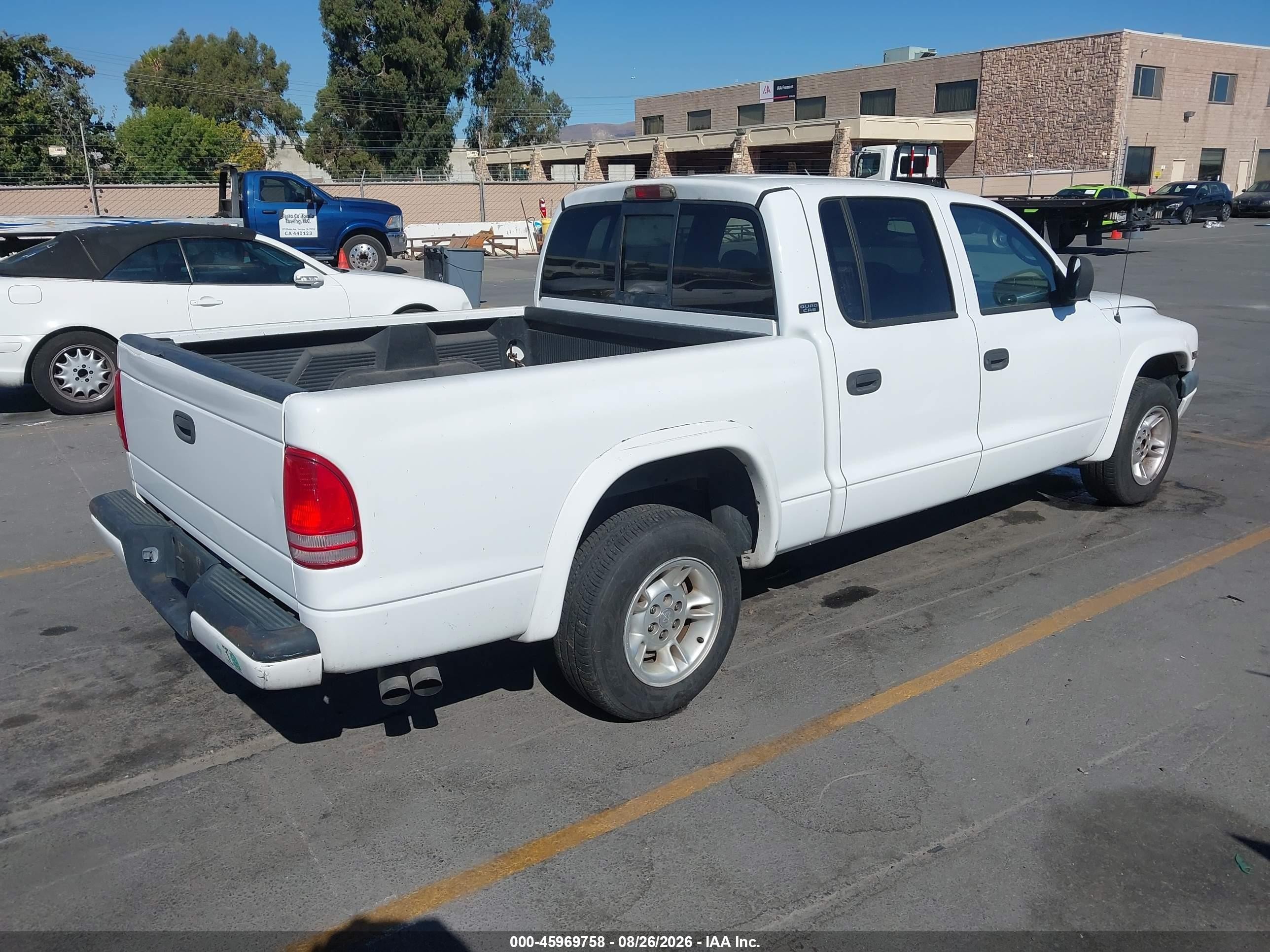 2000 Dodge Dakota Slt/sport White vin: 1B7GL2AX9YS776219