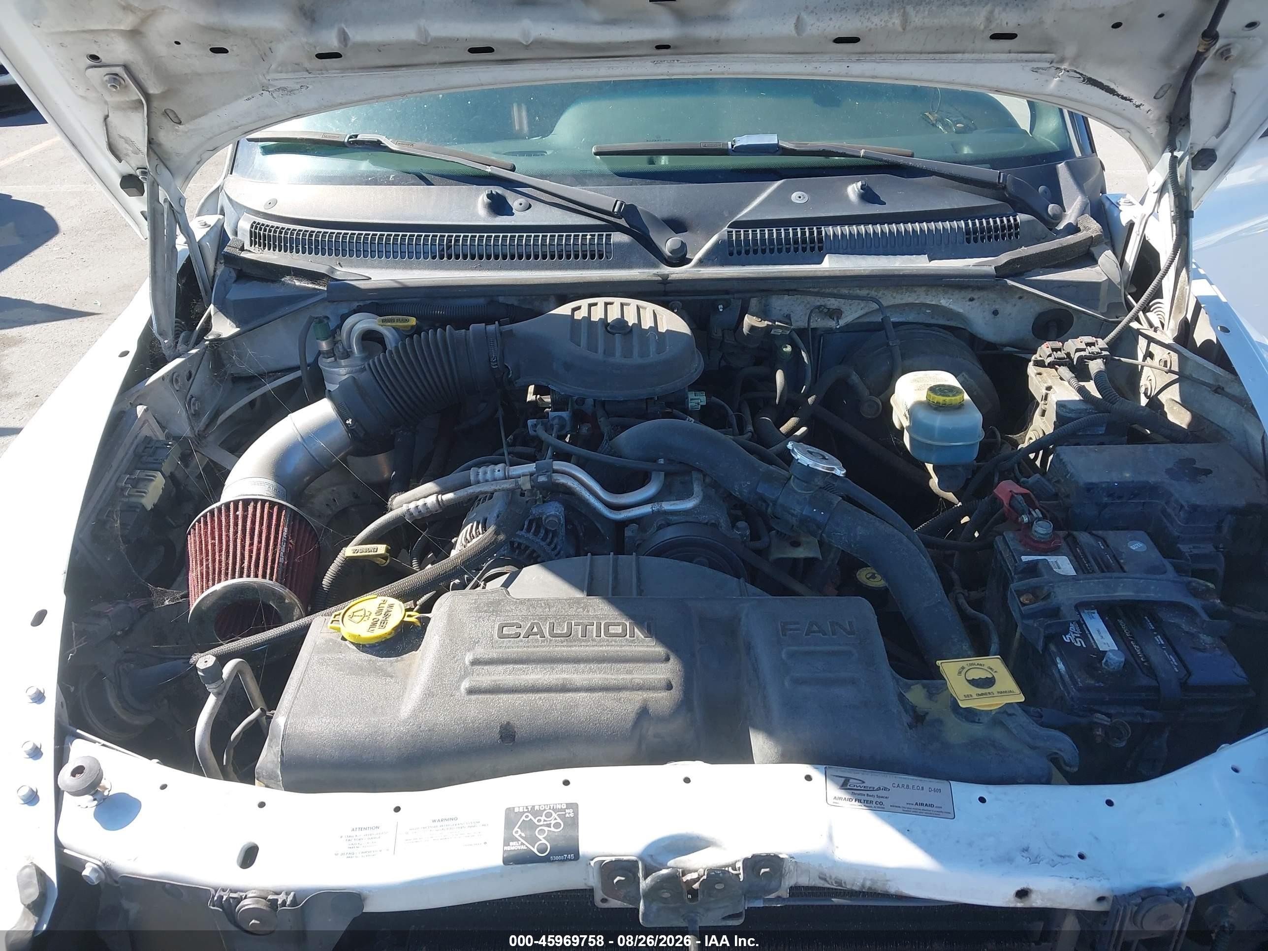 2000 Dodge Dakota Slt/sport White vin: 1B7GL2AX9YS776219
