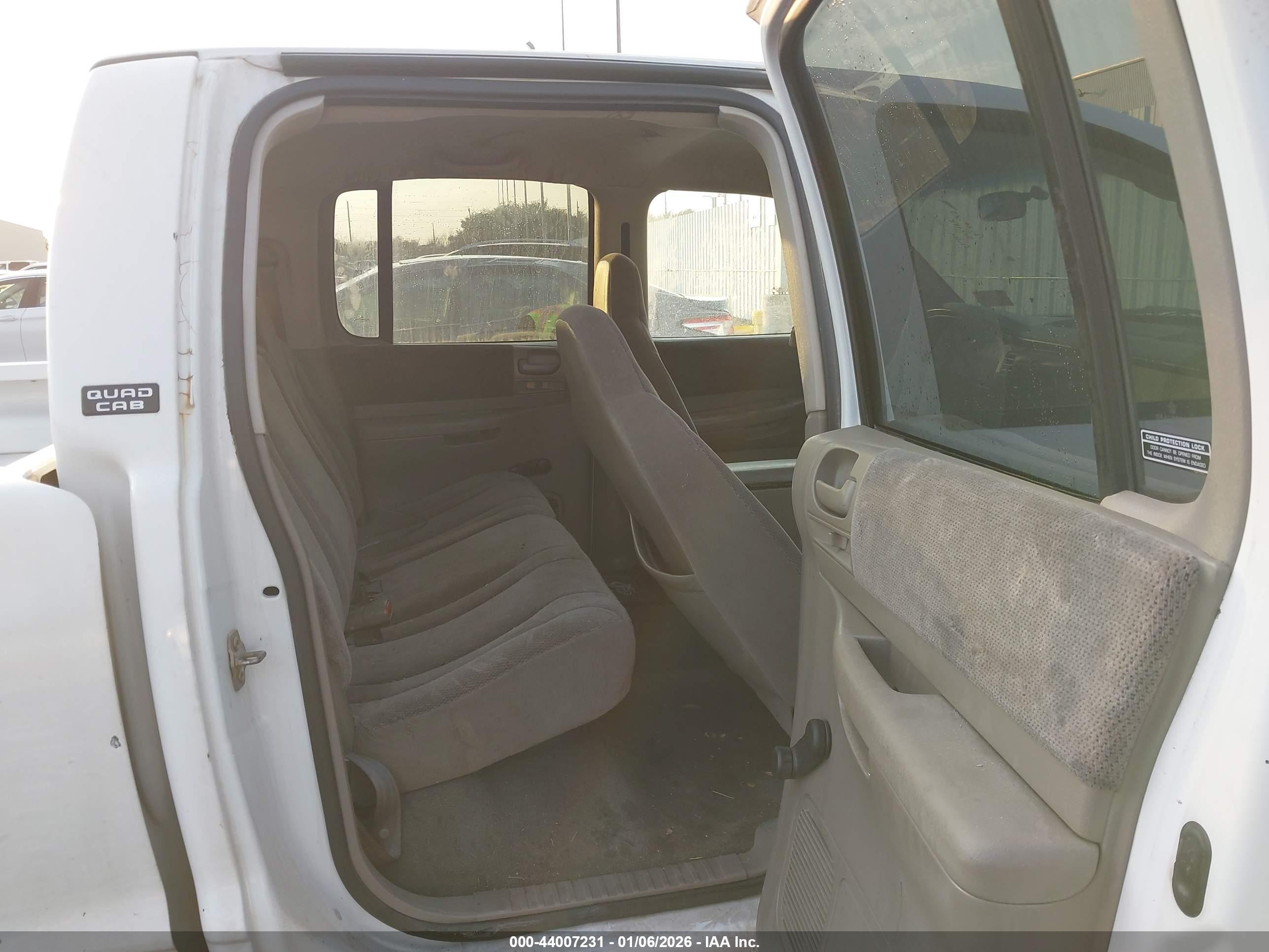 2001 Dodge Dakota Slt/sport White vin: 1B7GL2AXX1S138938
