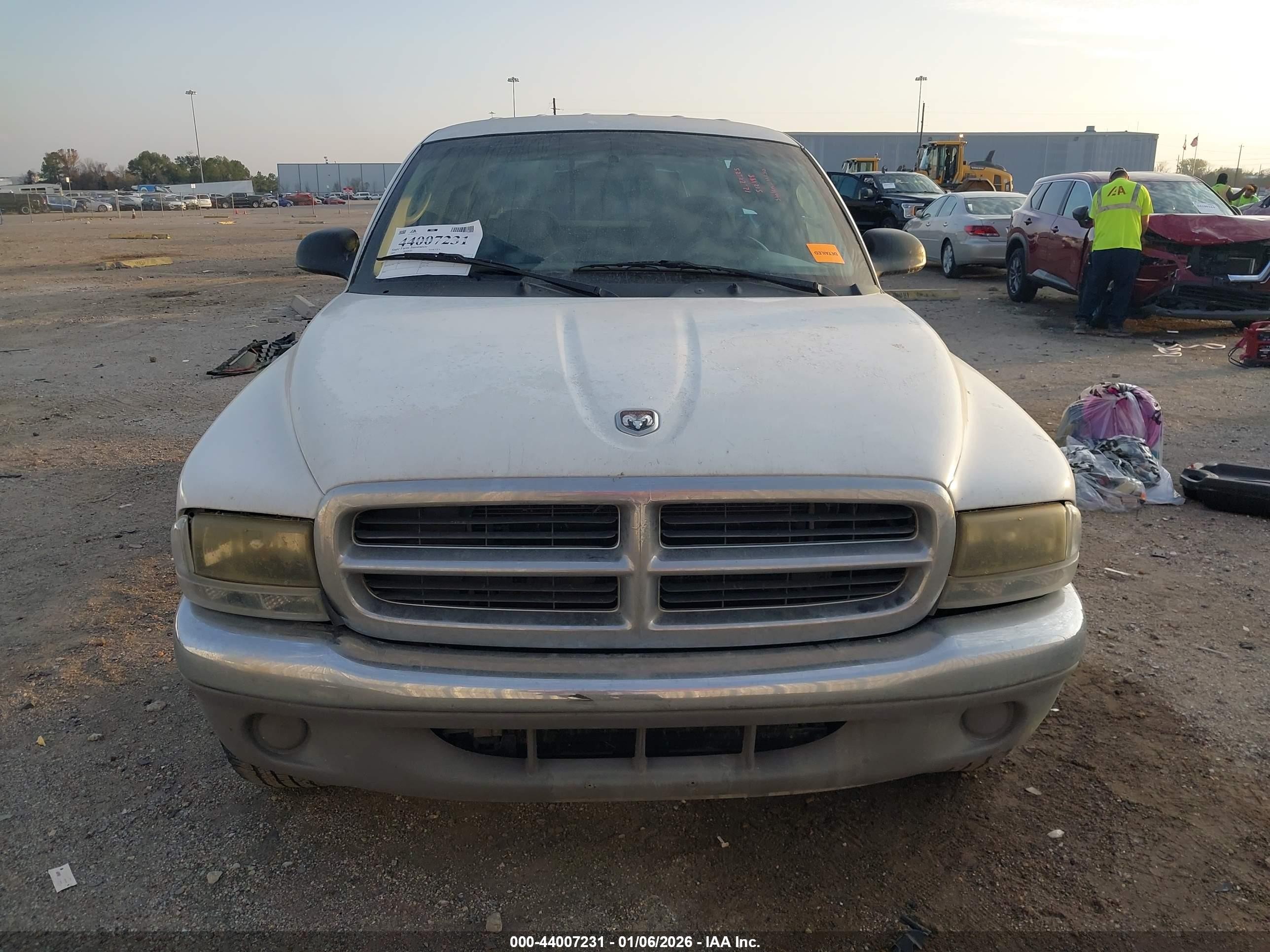 2001 Dodge Dakota Slt/sport White vin: 1B7GL2AXX1S138938