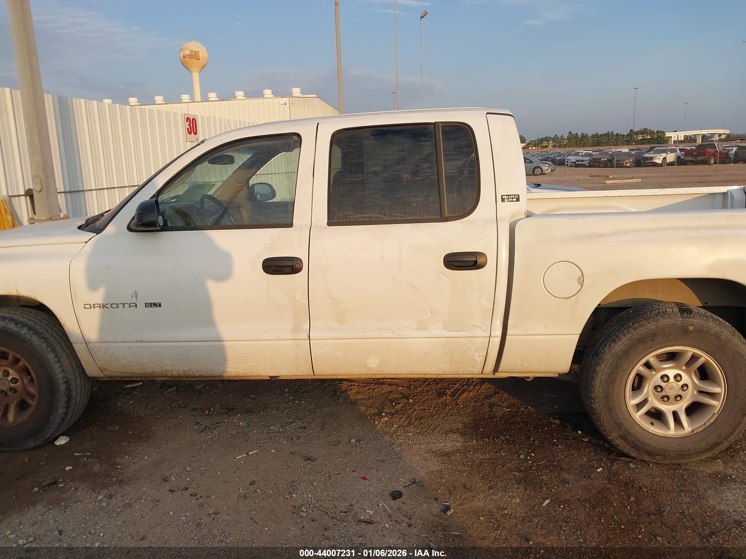 2001 Dodge Dakota Slt/sport White vin: 1B7GL2AXX1S138938