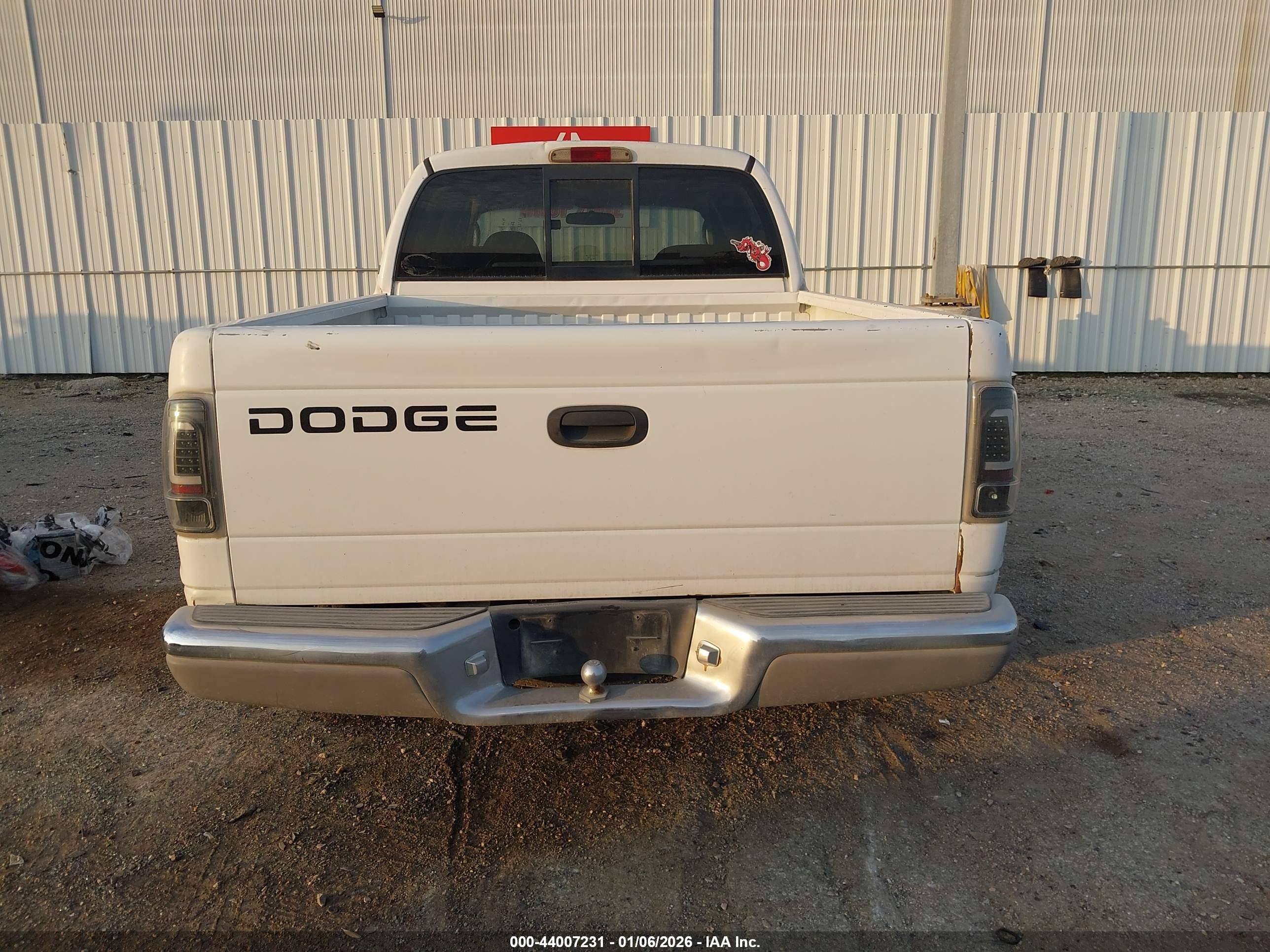 2001 Dodge Dakota Slt/sport White vin: 1B7GL2AXX1S138938