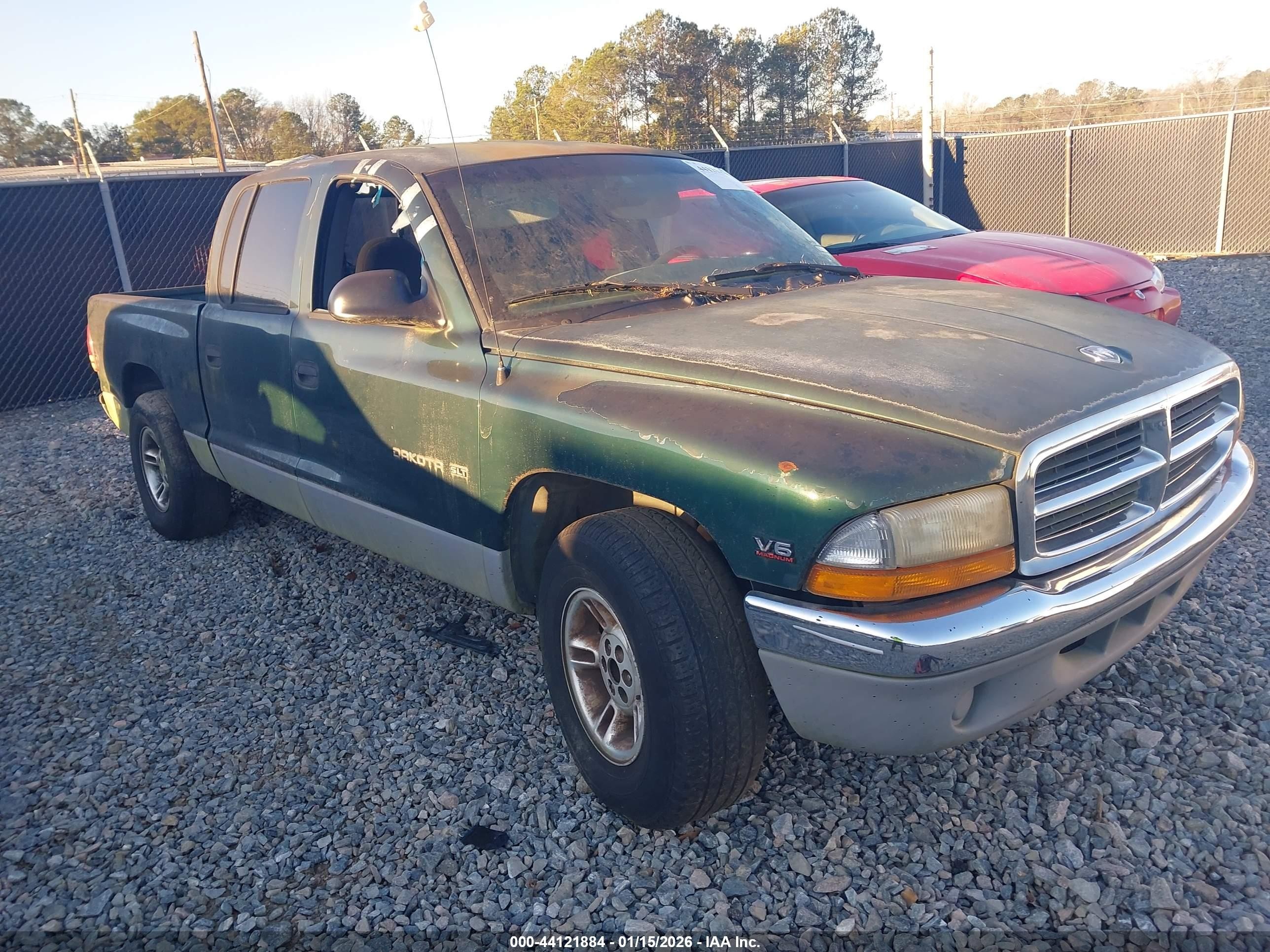 2000 Dodge Dakota Slt/sport Зеленый vin: 1B7GL2AXXYS728955