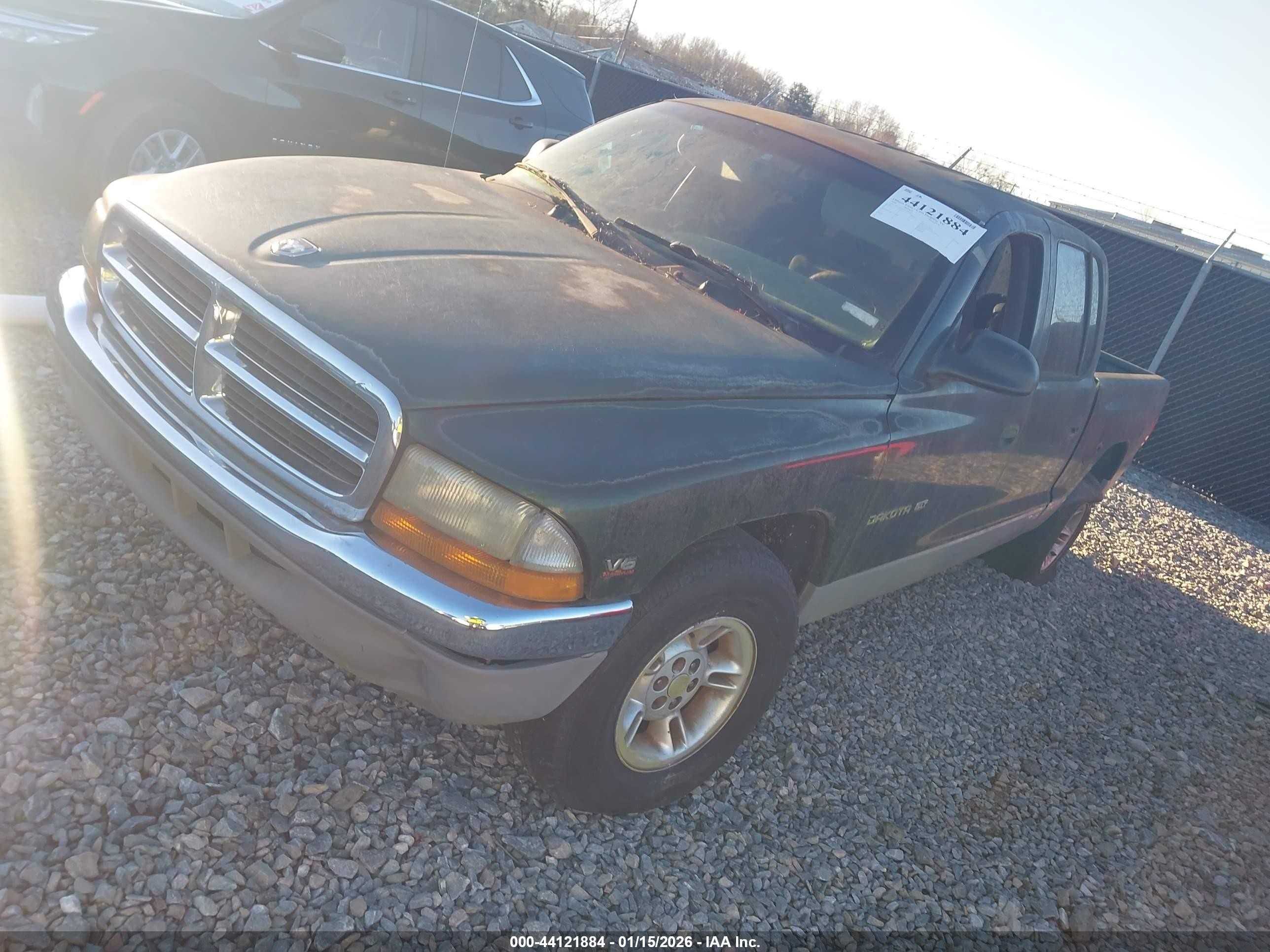 2000 Dodge Dakota Slt/sport Green vin: 1B7GL2AXXYS728955